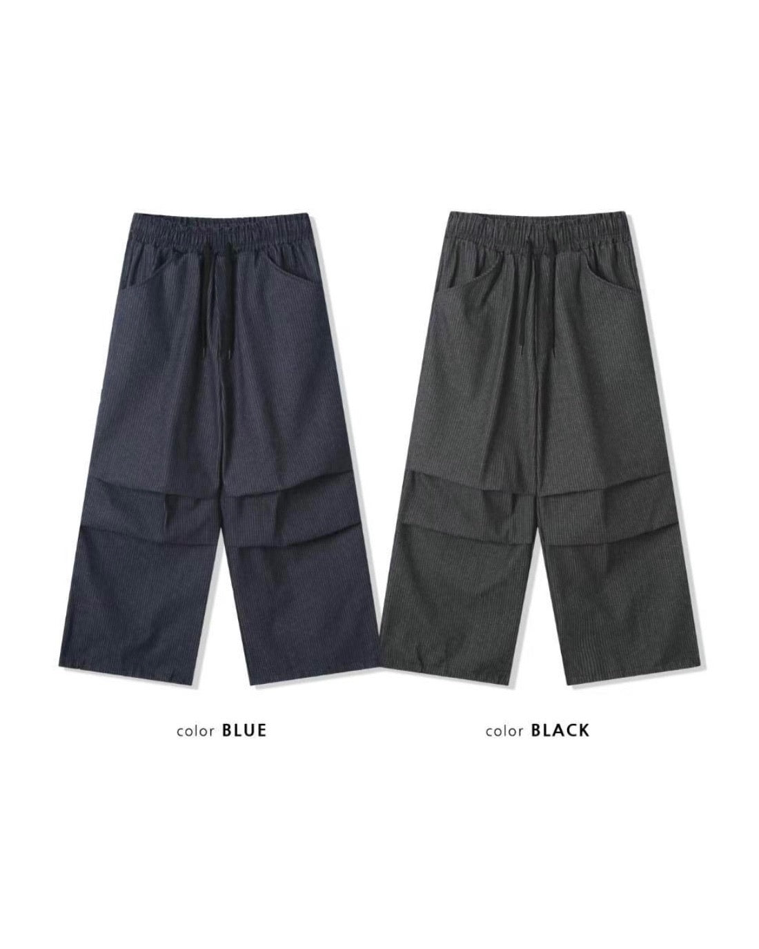 sun striped pants (black)