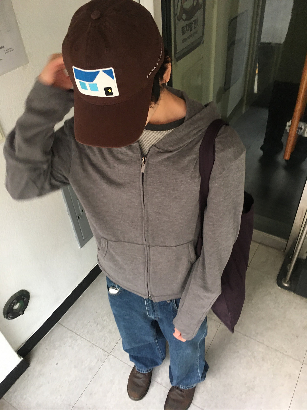[ ★made] house cap (brown)