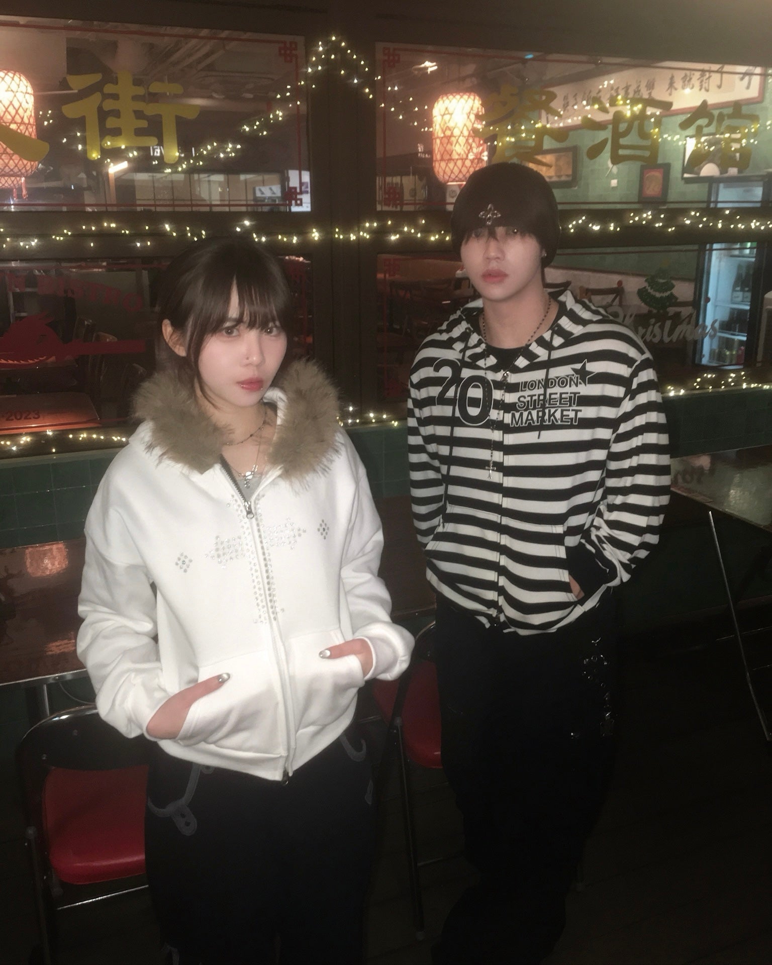 cross crop fur jacket (white)