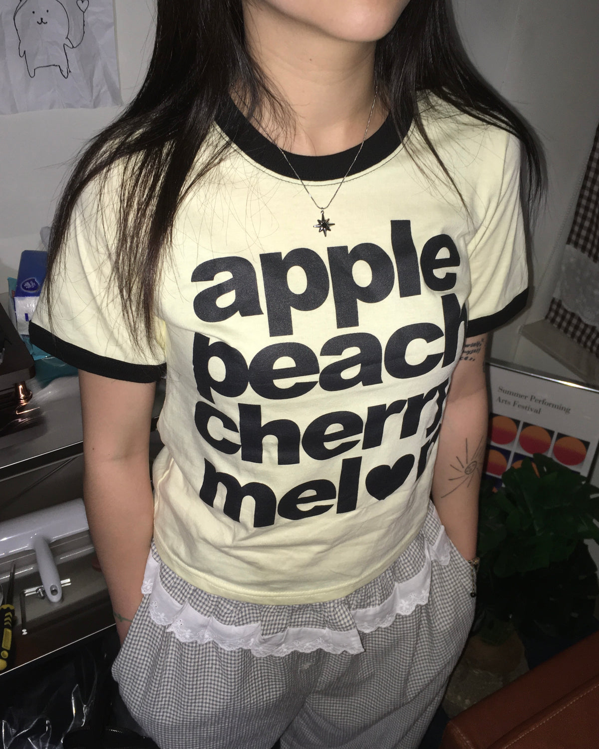 fruit ringer half tee (yellow)