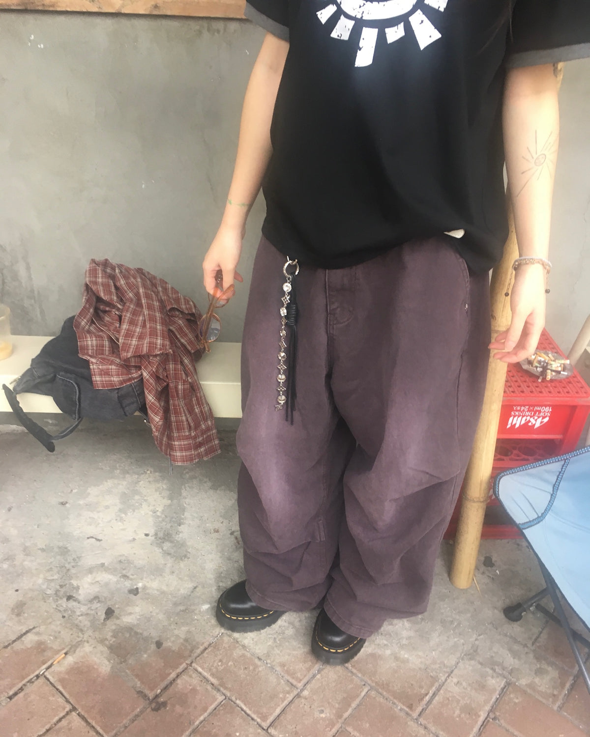 star rivet washed jeans (women)