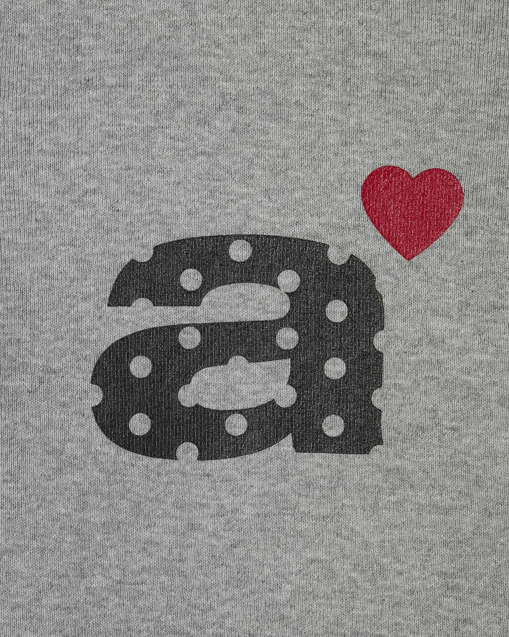 AEAE DOT SMALL LETTER TEE (GREY)
