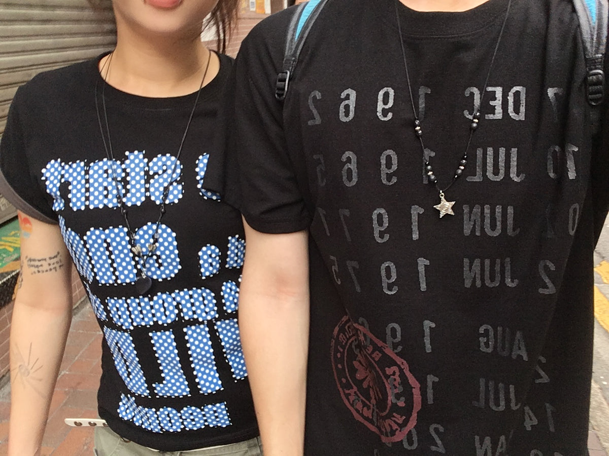 calendar print tee (black)