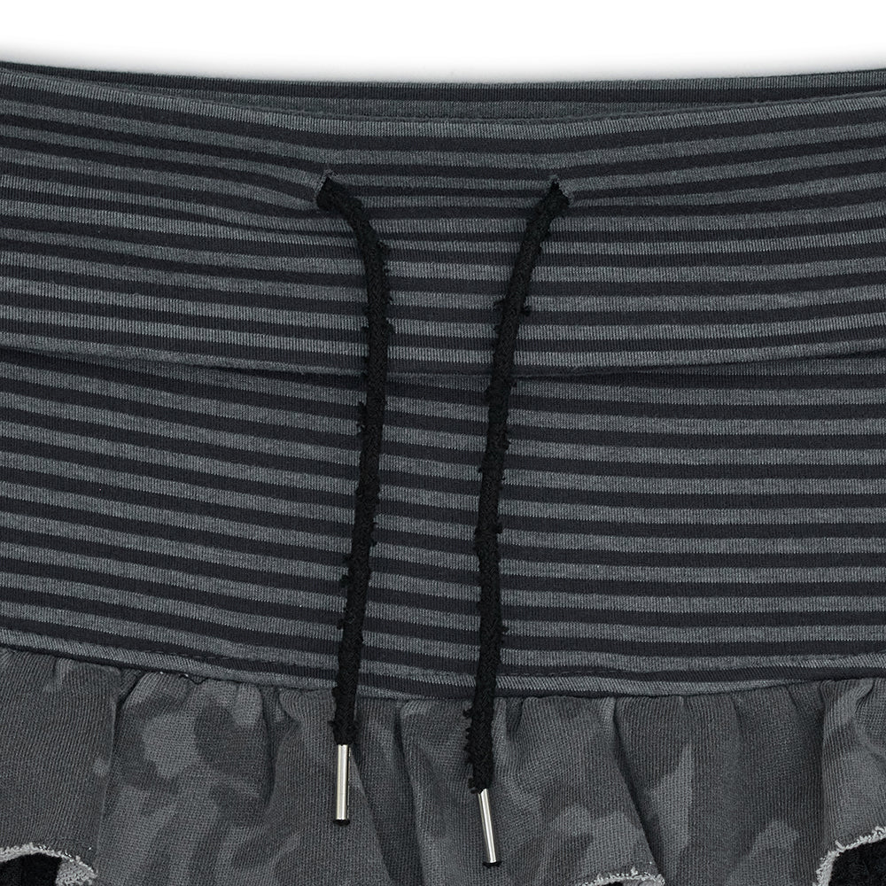 HUGYOURSKIN CANCAN LAYERED SKIRT (CHARCOAL)