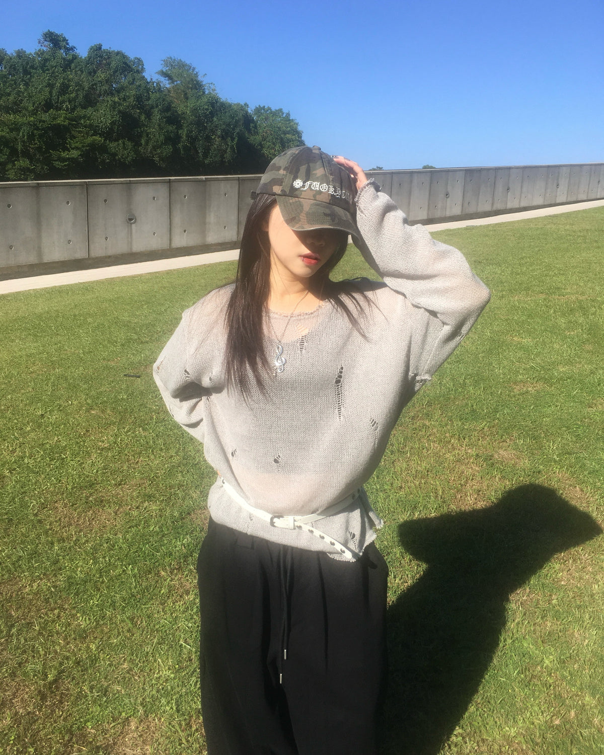 camo gothic cap
