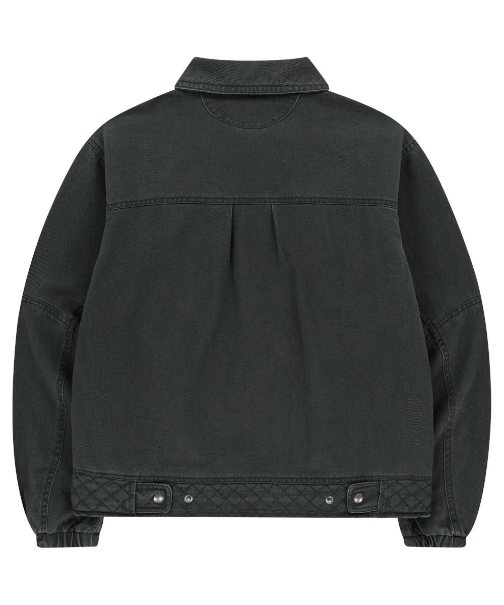 ✪【𝘱𝘳𝘦-𝘰𝘳𝘥𝘦𝘳】coyseio round collar stitch jacket (grey)