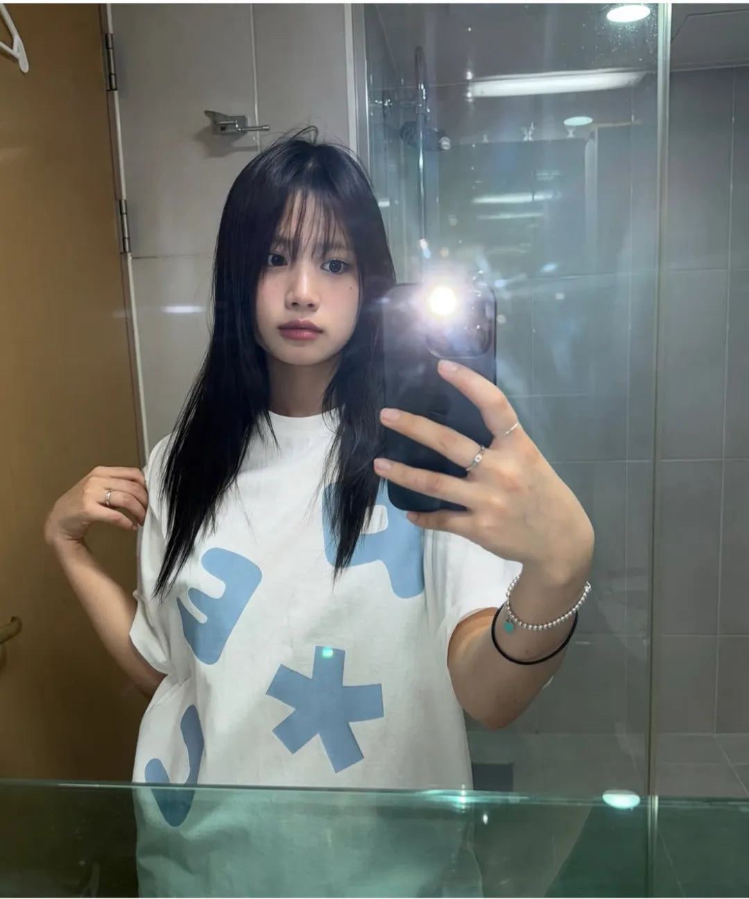 BAUF PEACE LOGO T-SHIRT (WHITE)