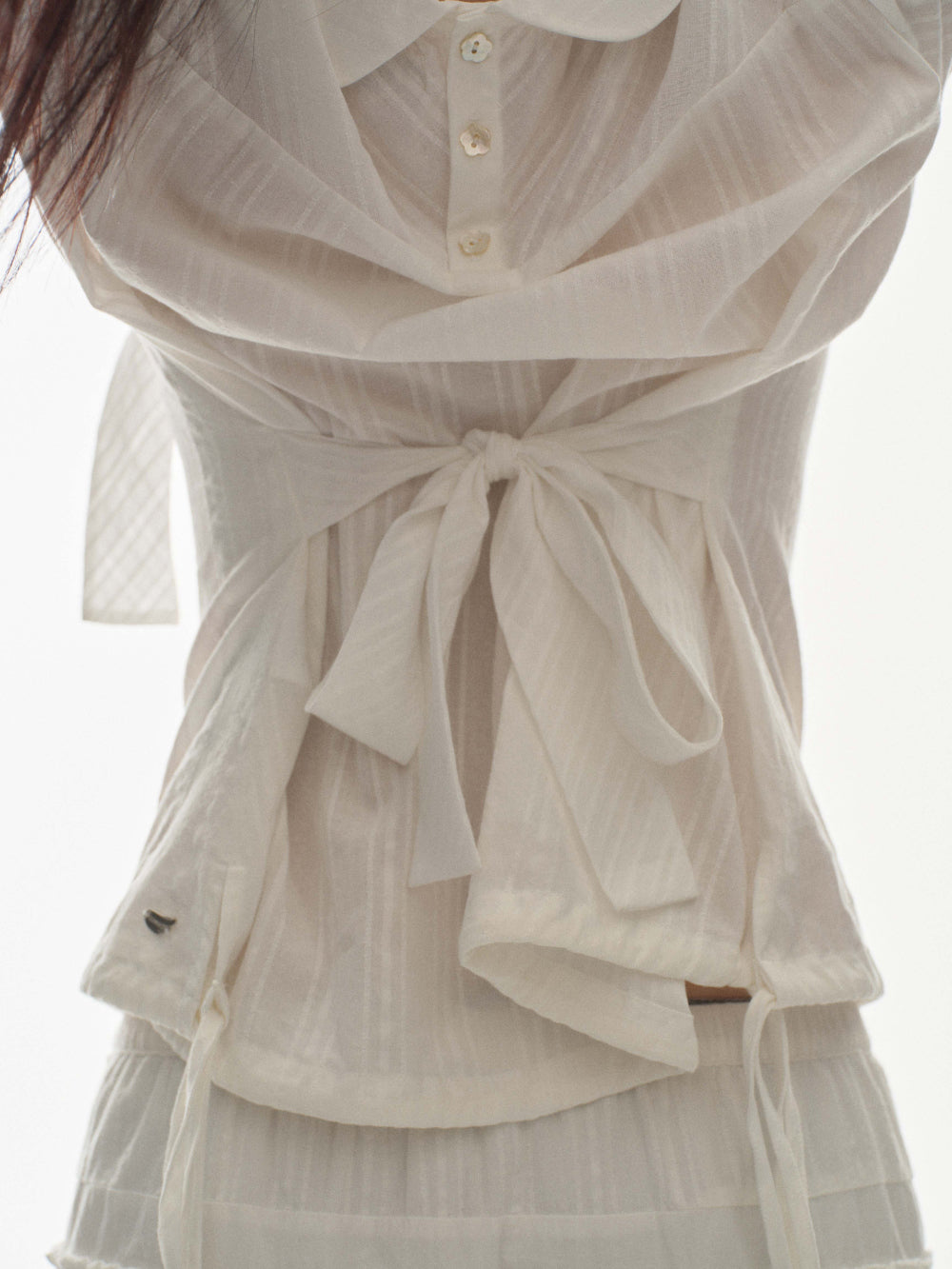 ✪【𝘱𝘳𝘦-𝘰𝘳𝘥𝘦𝘳】coyseio bow blouse (white)