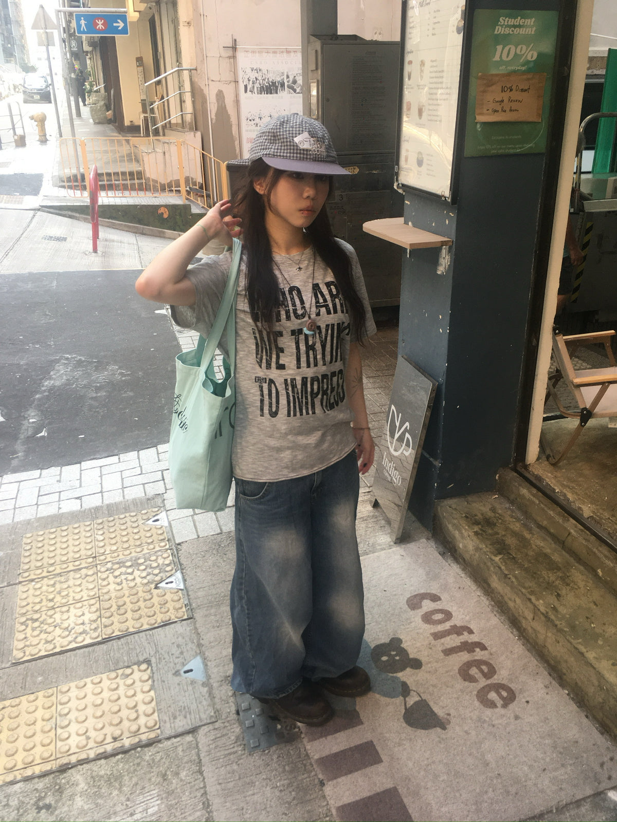 impress slub tee (grey)