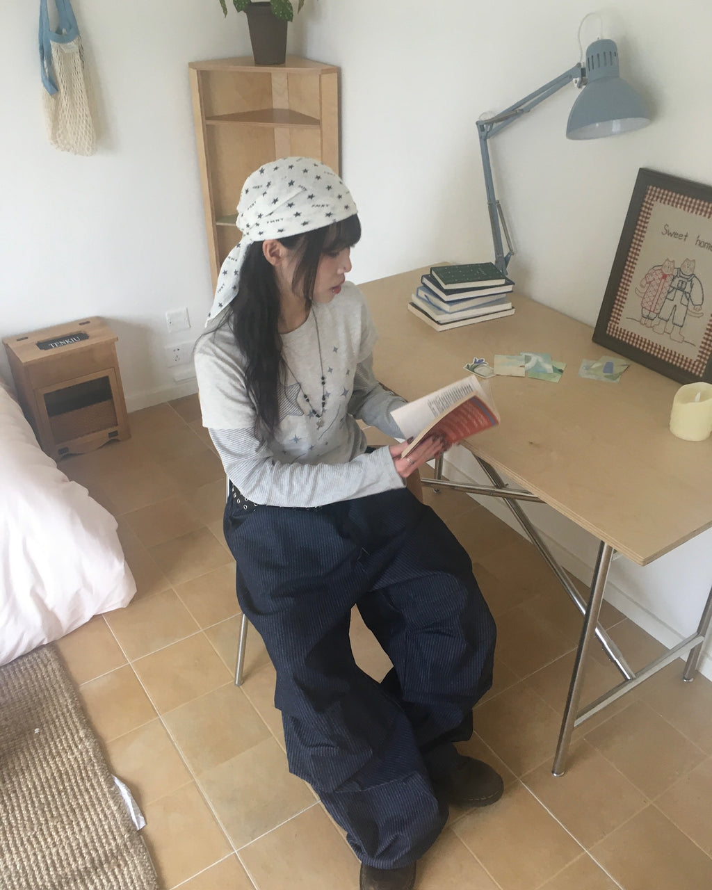 (★BEST) sun striped pants (blue)