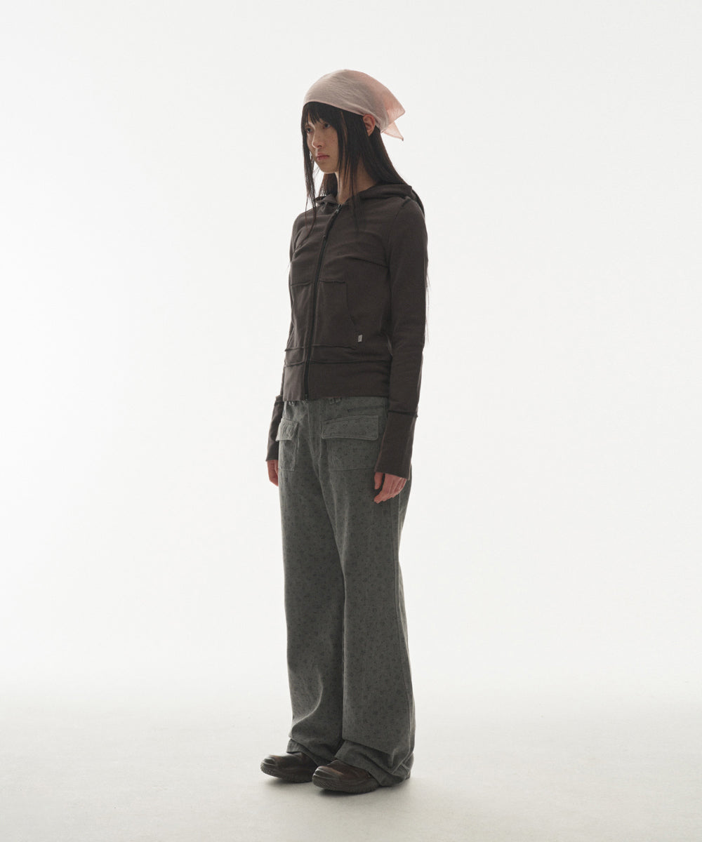 ✪【𝘱𝘳𝘦-𝘰𝘳𝘥𝘦𝘳】coyseio stitch hood zip-up (3 color)
