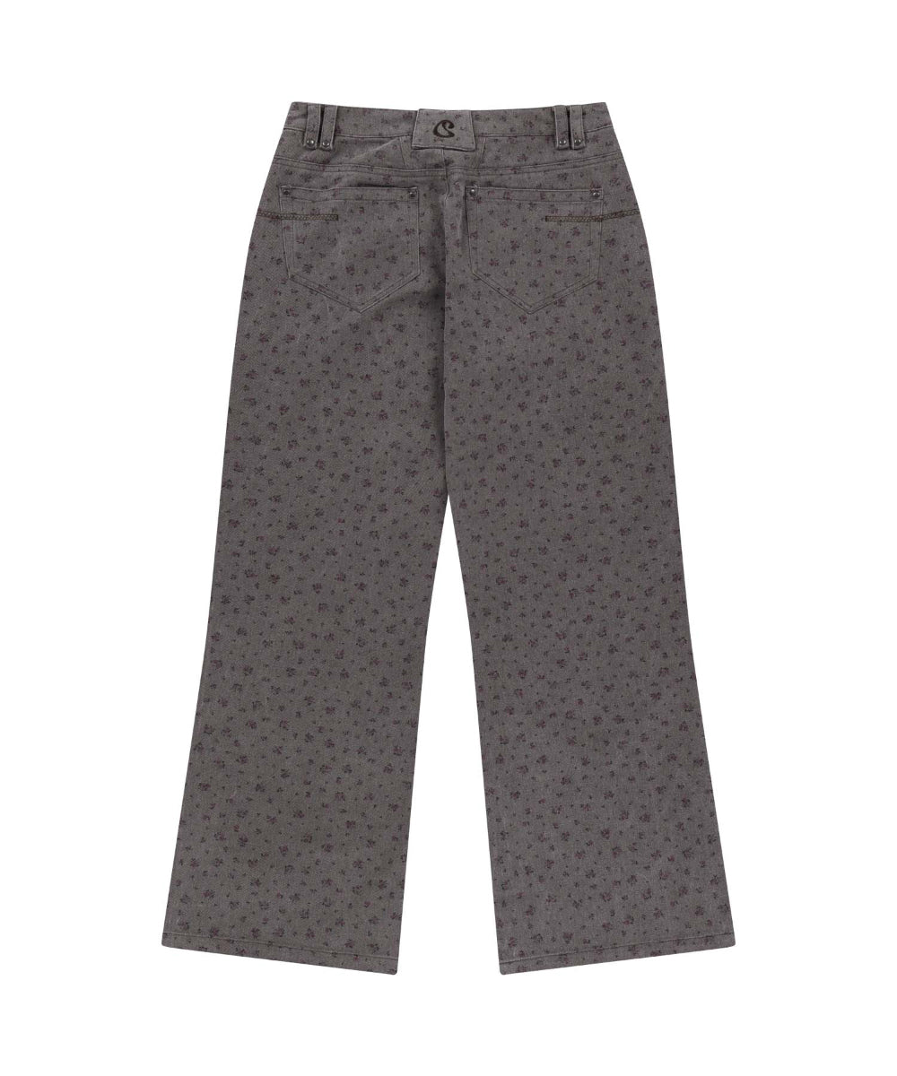✪【𝘱𝘳𝘦-𝘰𝘳𝘥𝘦𝘳】coyseio flower pattern pants (2 color)