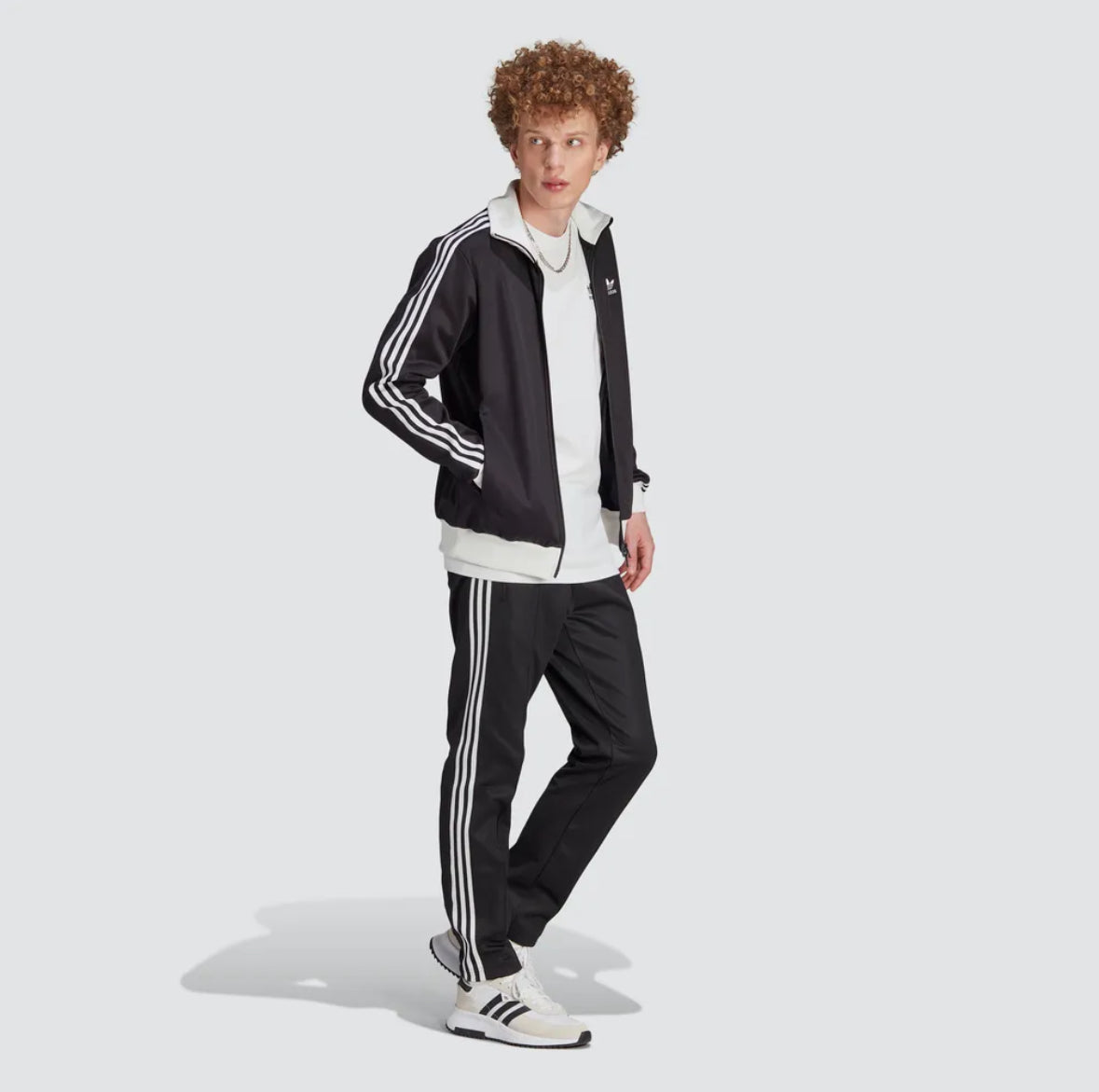 (in stock) Adidas Beckenbauer Track Top - Black: White / II5763