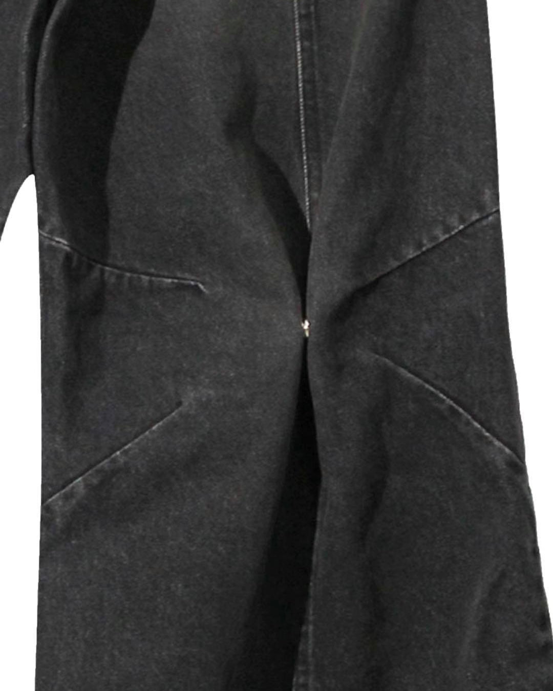 (in stock) bootcut flared jeans（black）