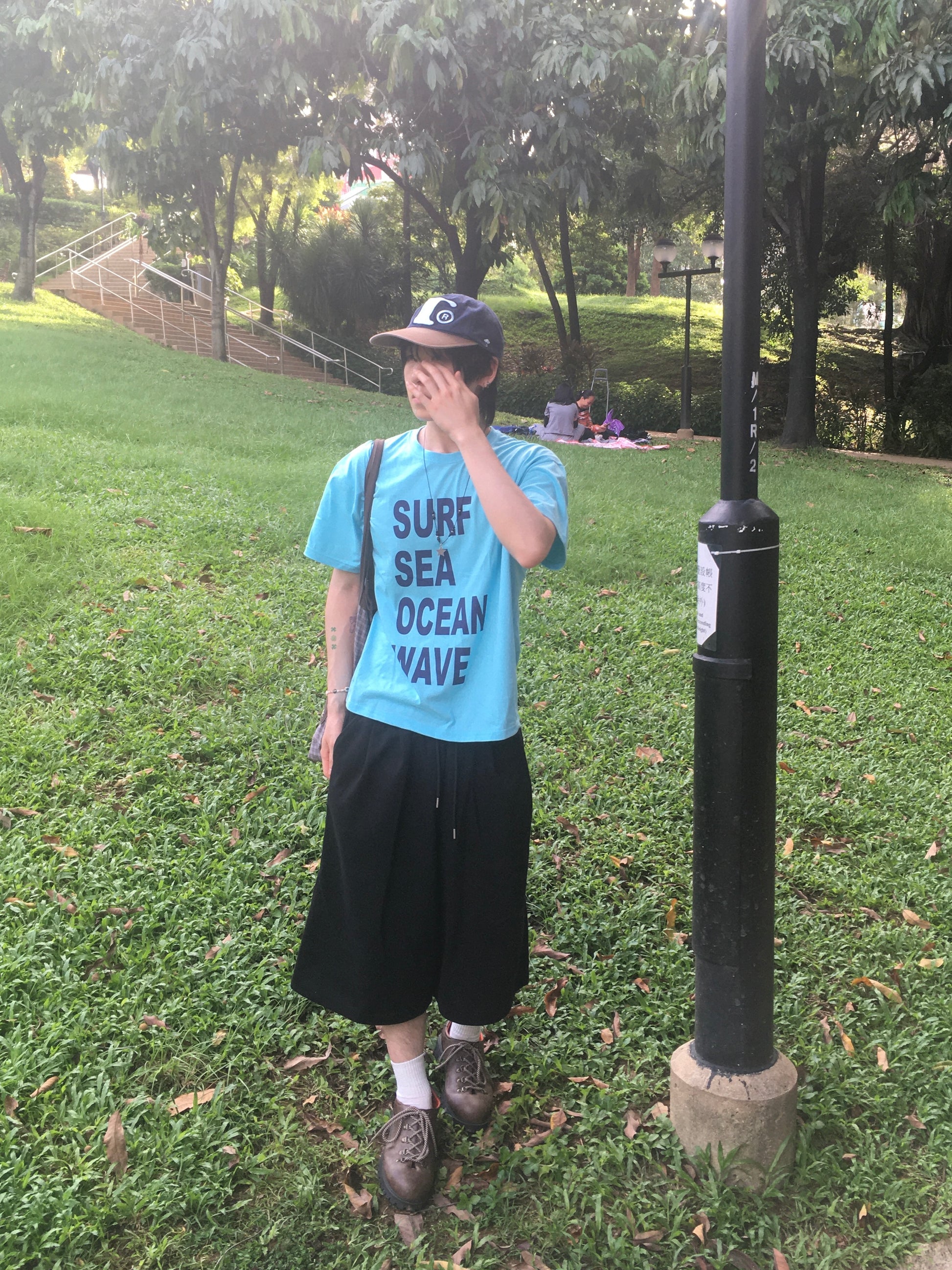recipe letter tee (ocean)