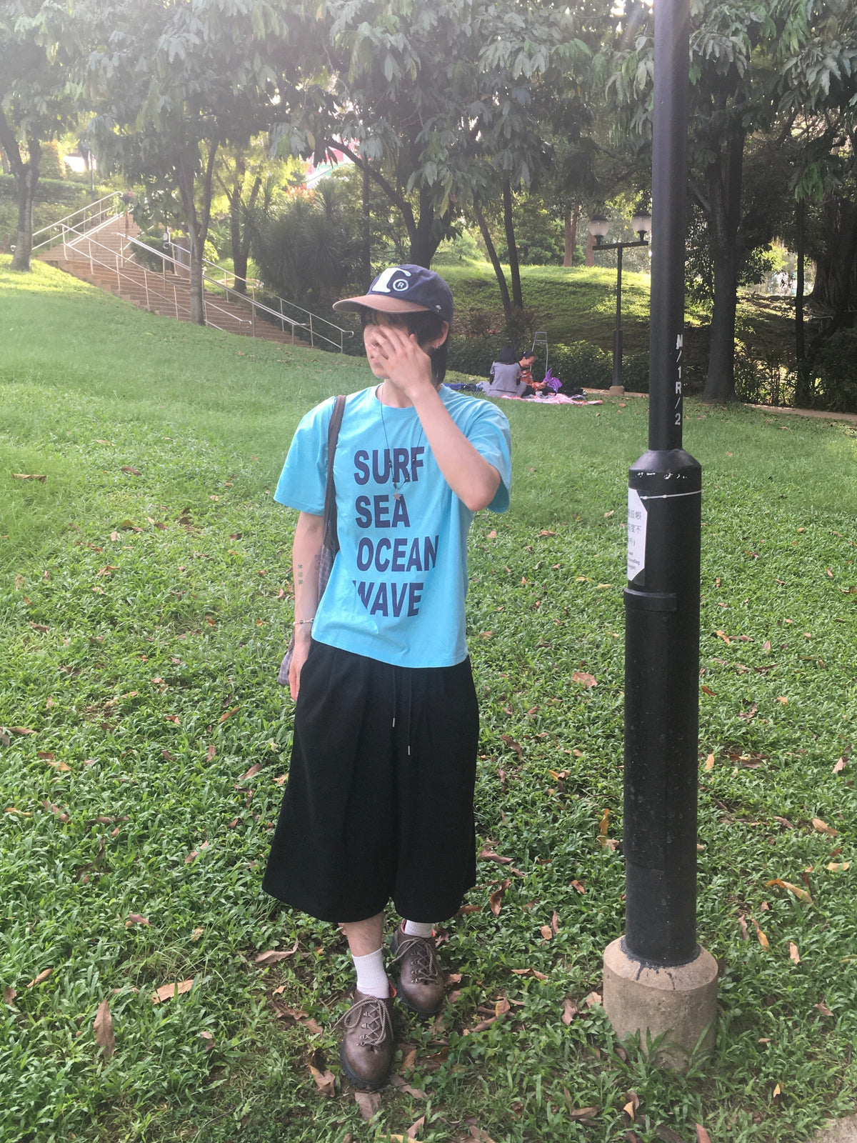 (★best) recipe letter tee (ocean)