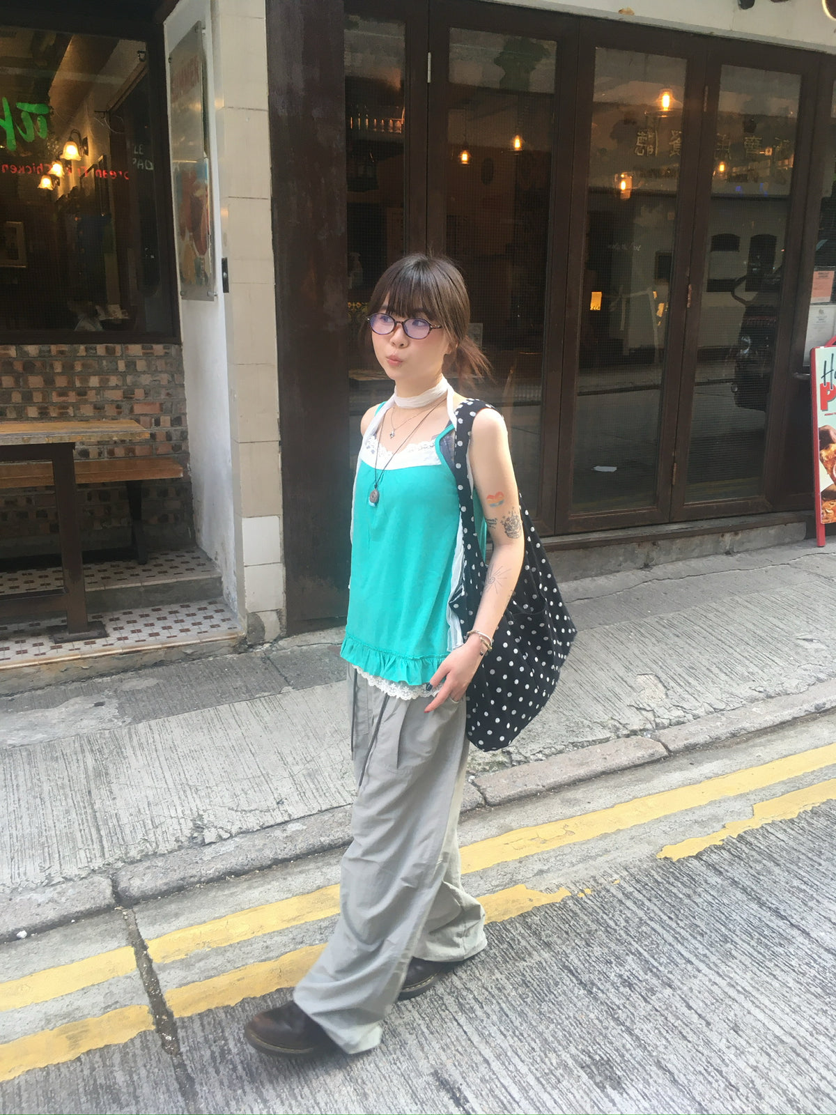 reversible shoulder bag (black)