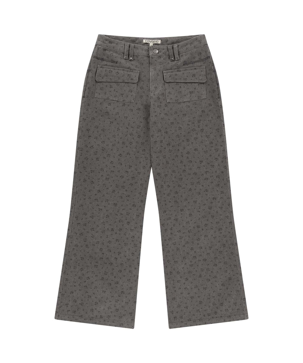 ✪【𝘱𝘳𝘦-𝘰𝘳𝘥𝘦𝘳】coyseio flower pattern pants (2 color)