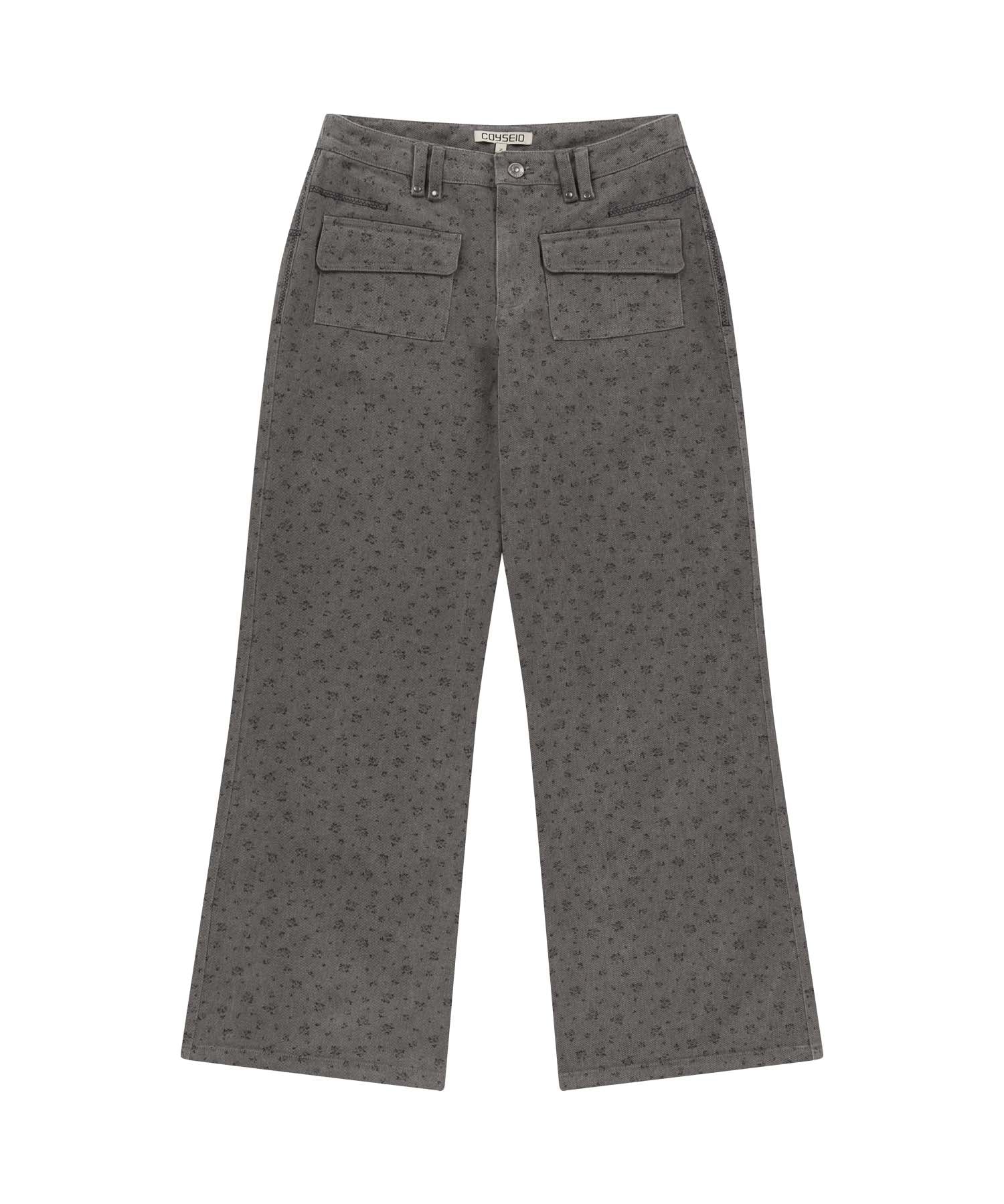 ✪【𝘱𝘳𝘦-𝘰𝘳𝘥𝘦𝘳】coyseio flower pattern pants (2 color)