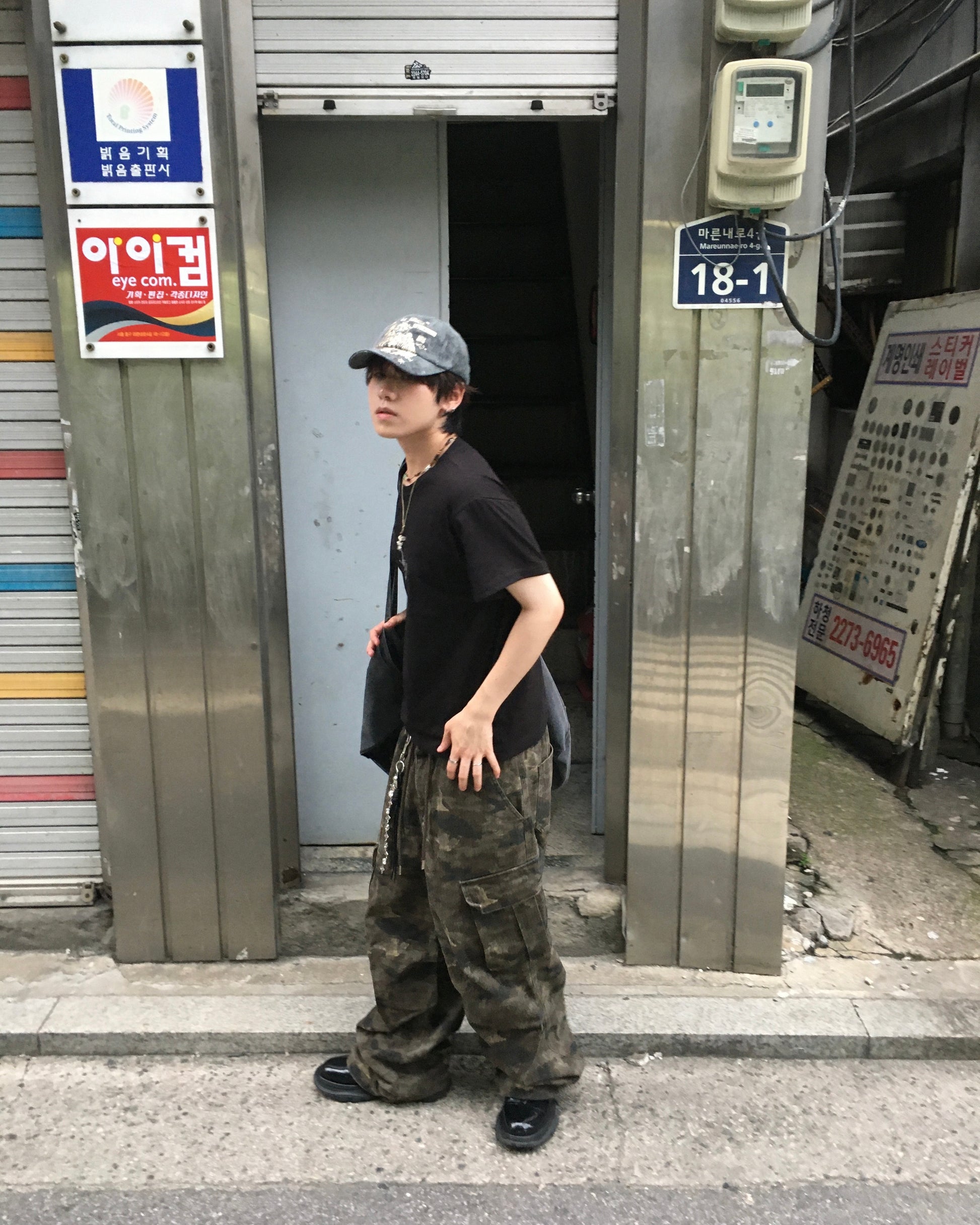 camo work cargo pants