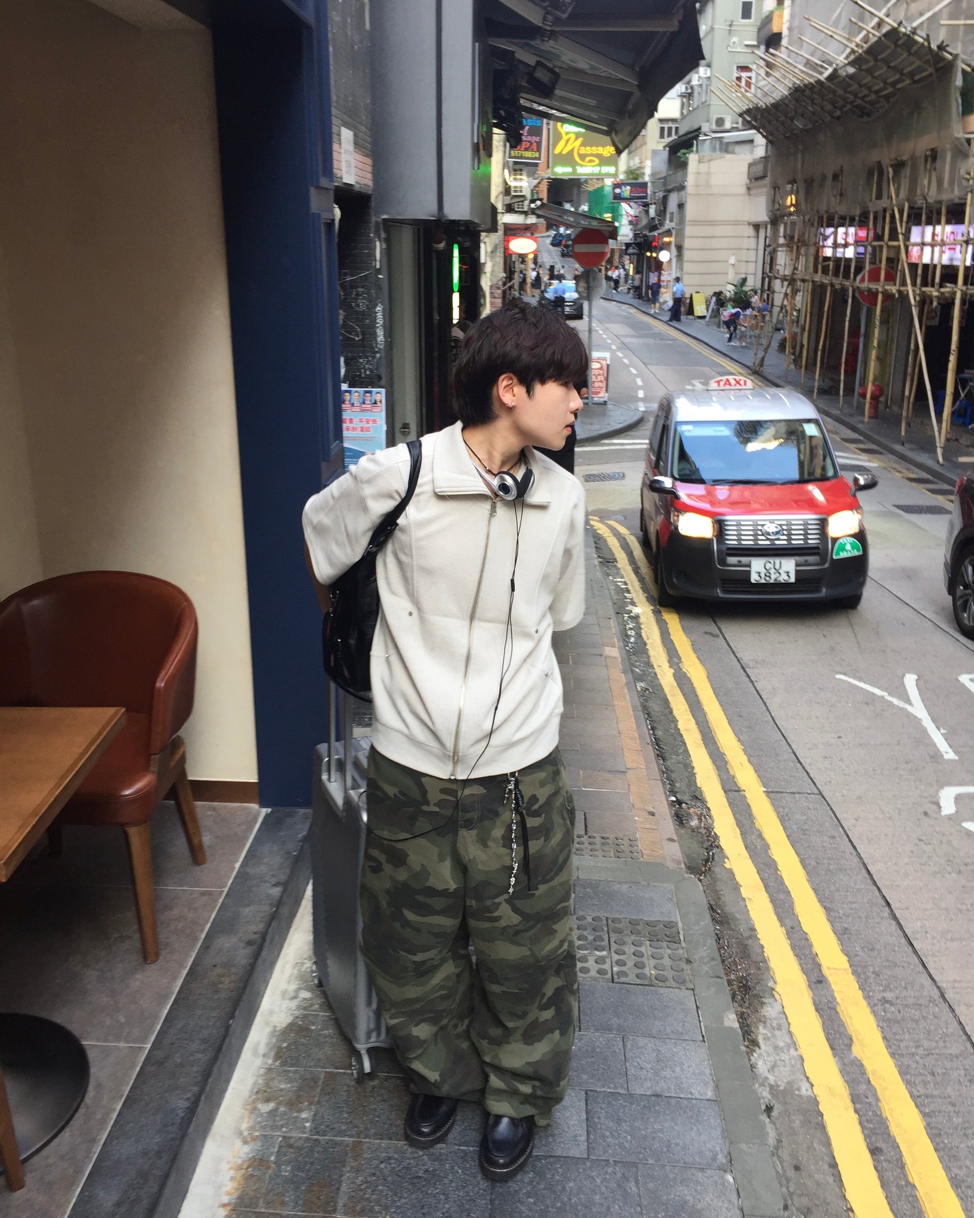 (in stock) camo washed pants (khaki)