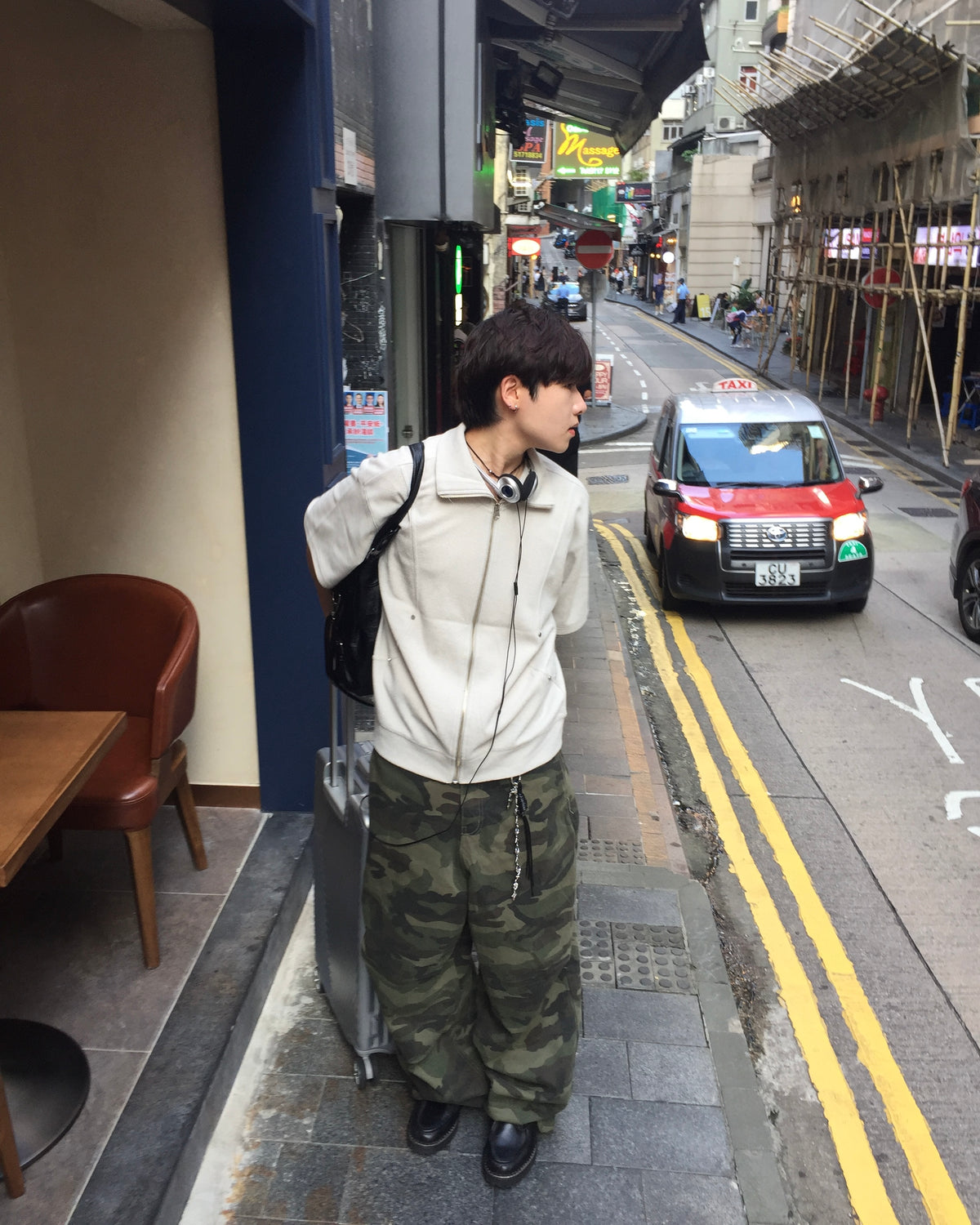 camo washed pants (khaki)
