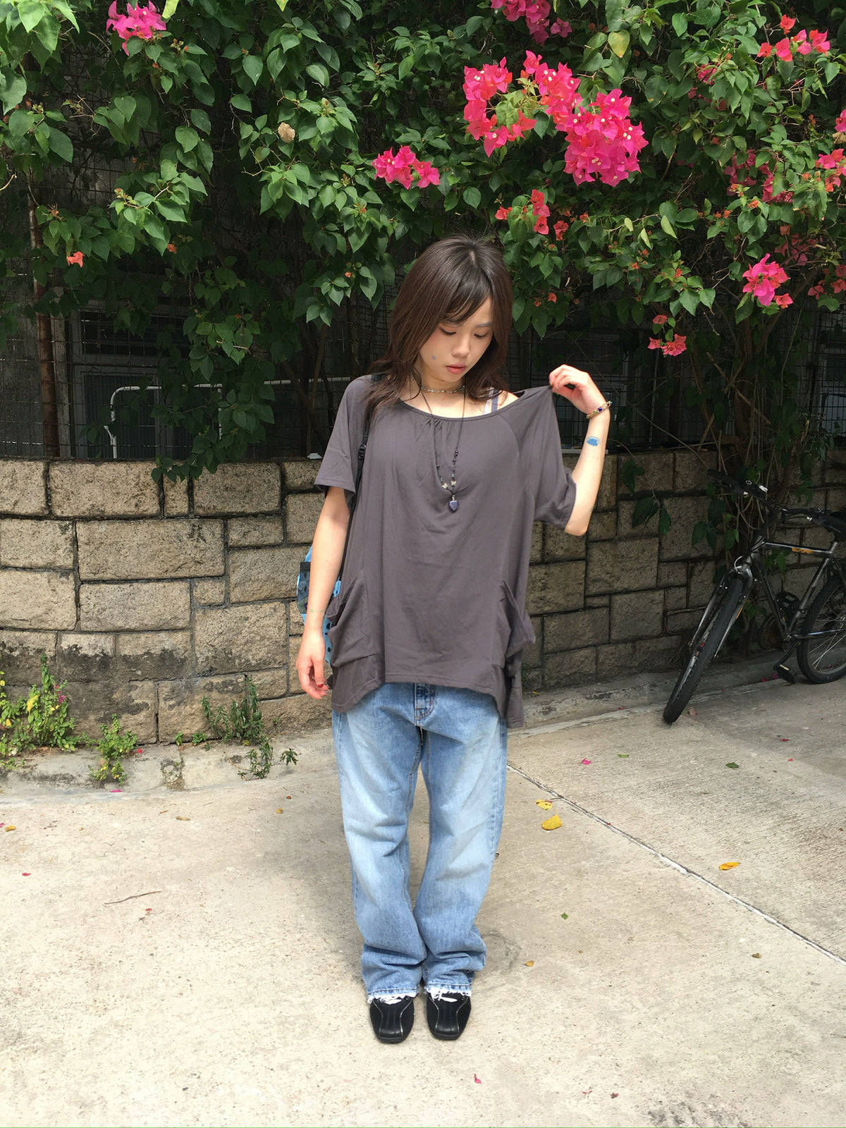 frayed hem flare jeans
