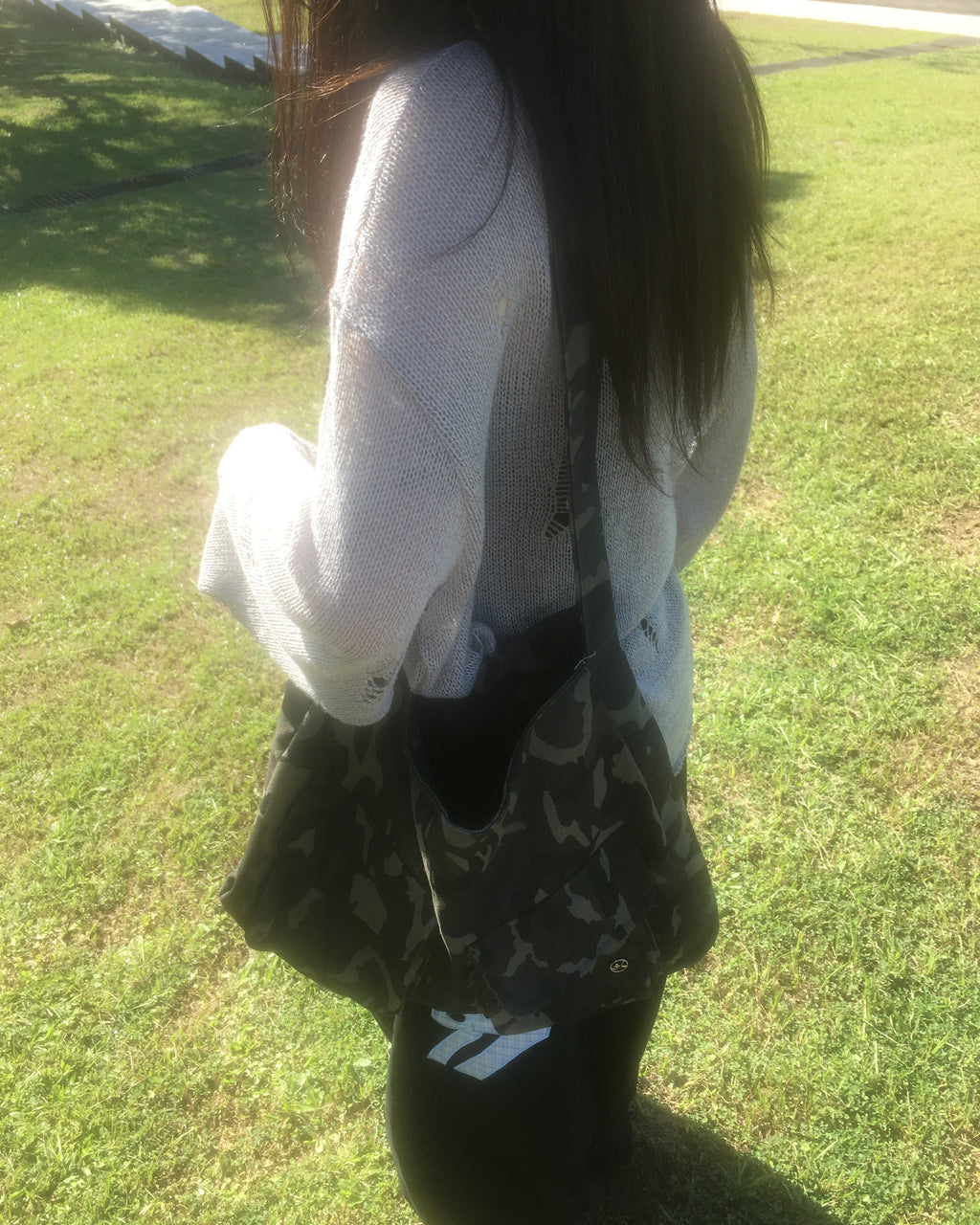 camo shoulder bag (khaki)
