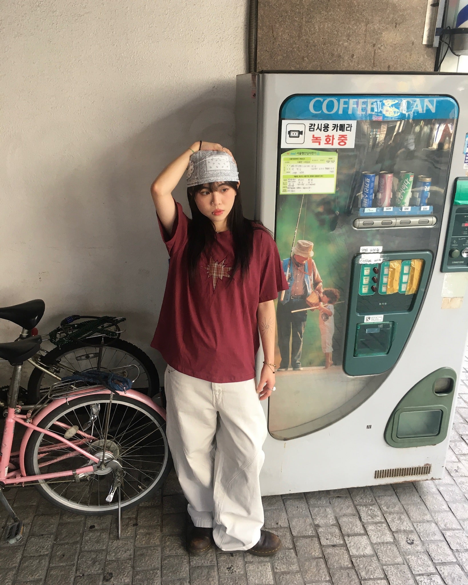 wavy chino pants (ivory)