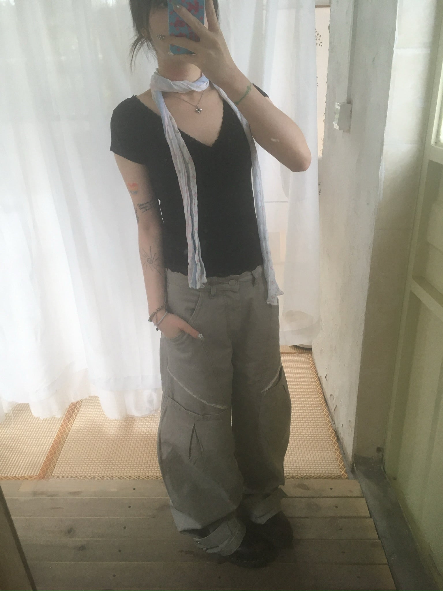 (★BEST) hem button cargo pants (beige)