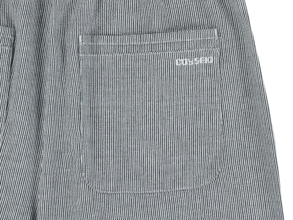 ✪【𝘱𝘳𝘦-𝘰𝘳𝘥𝘦𝘳】coyseio shirring rough stripe pants (light grey)