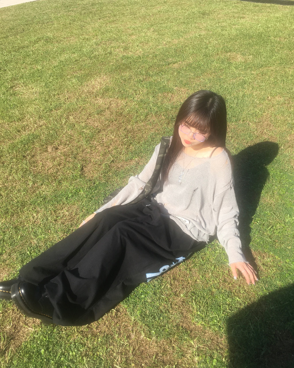 97 patch cotton pants (black)