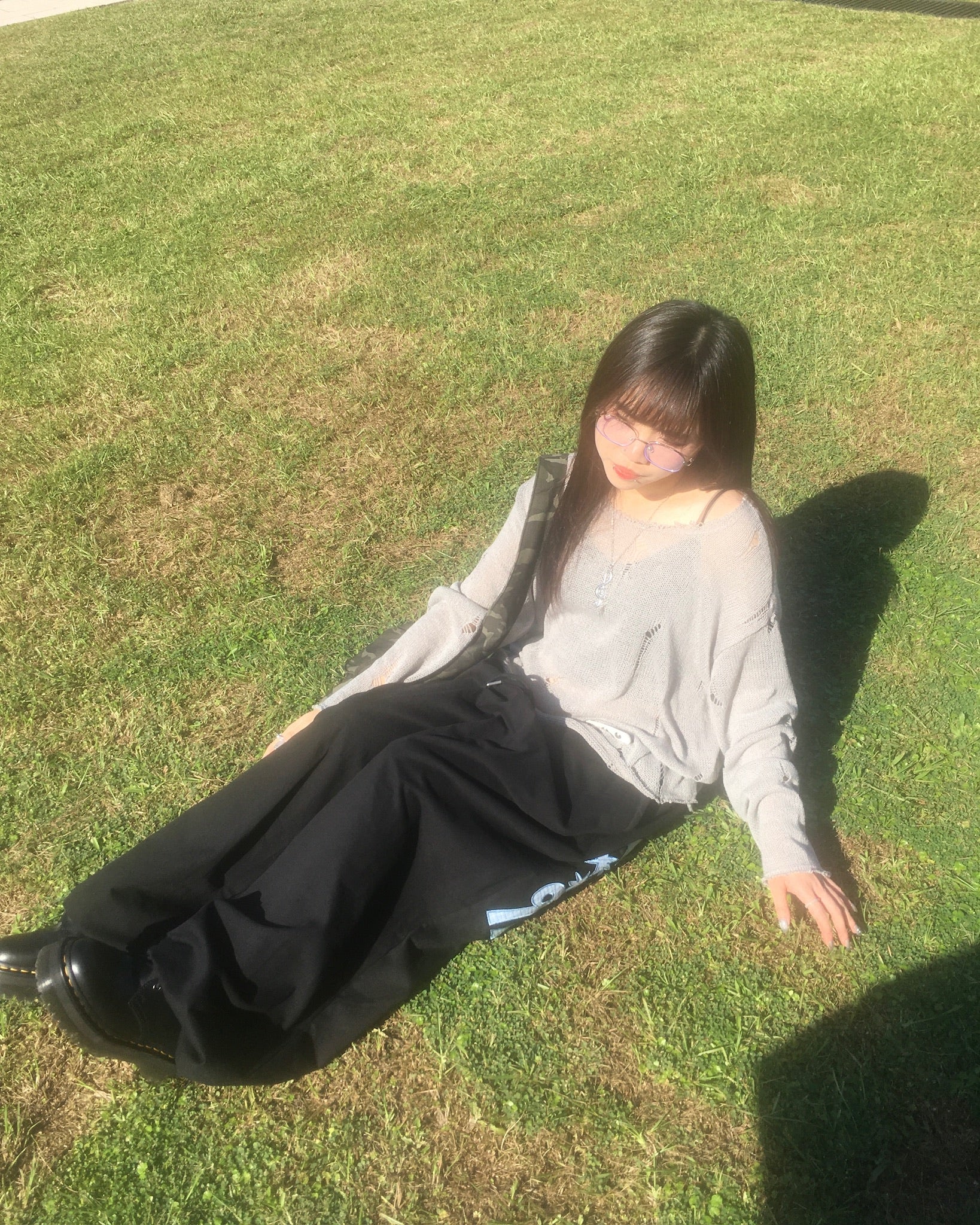 97 patch cotton pants (black)