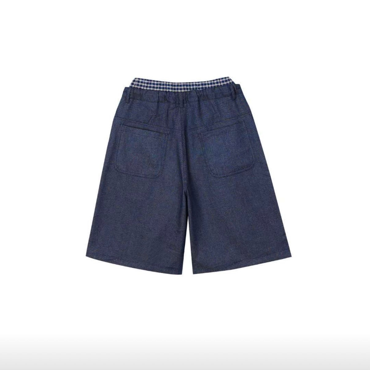 trunk layered half pants (black)