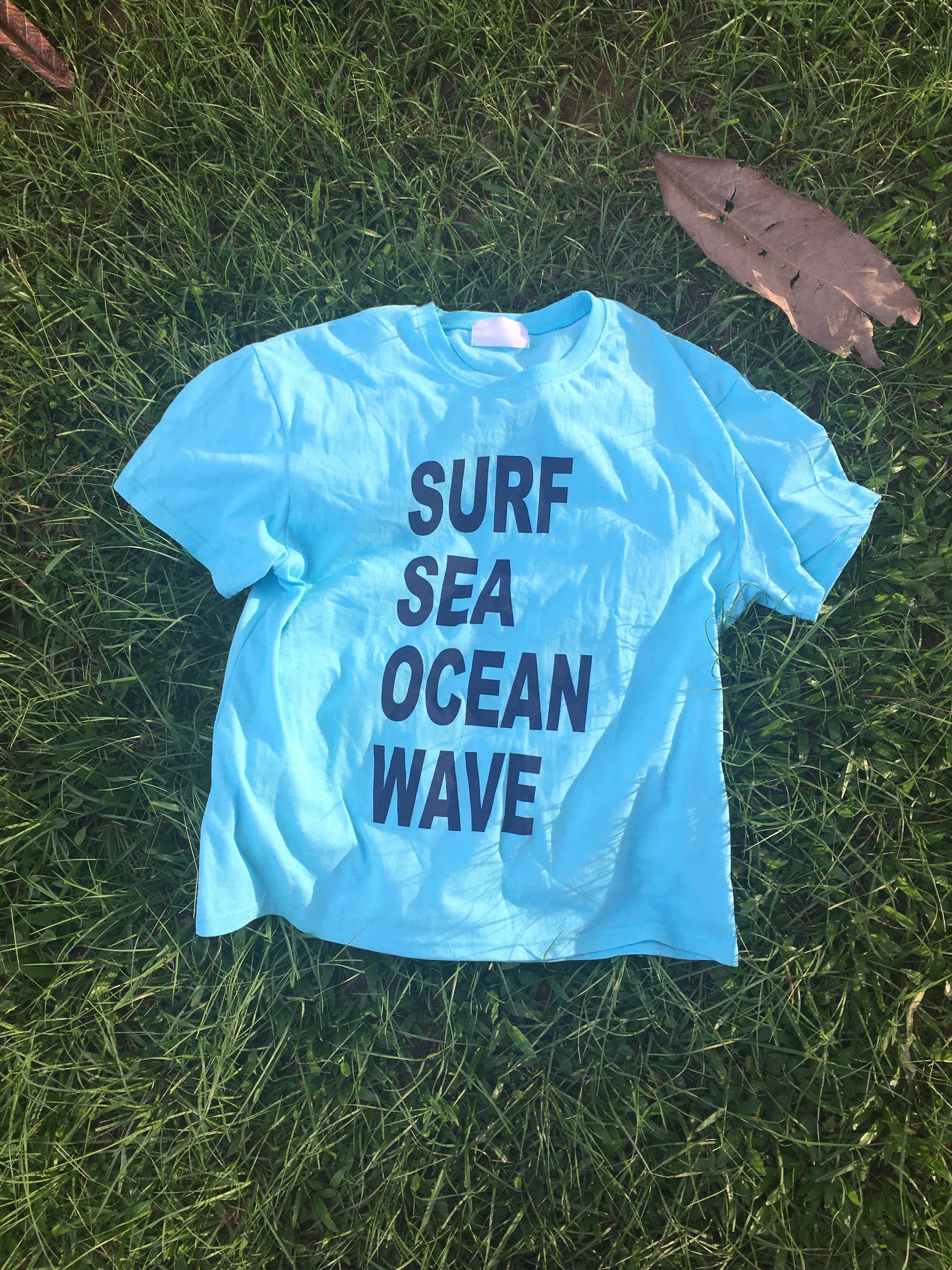 recipe letter tee (ocean)