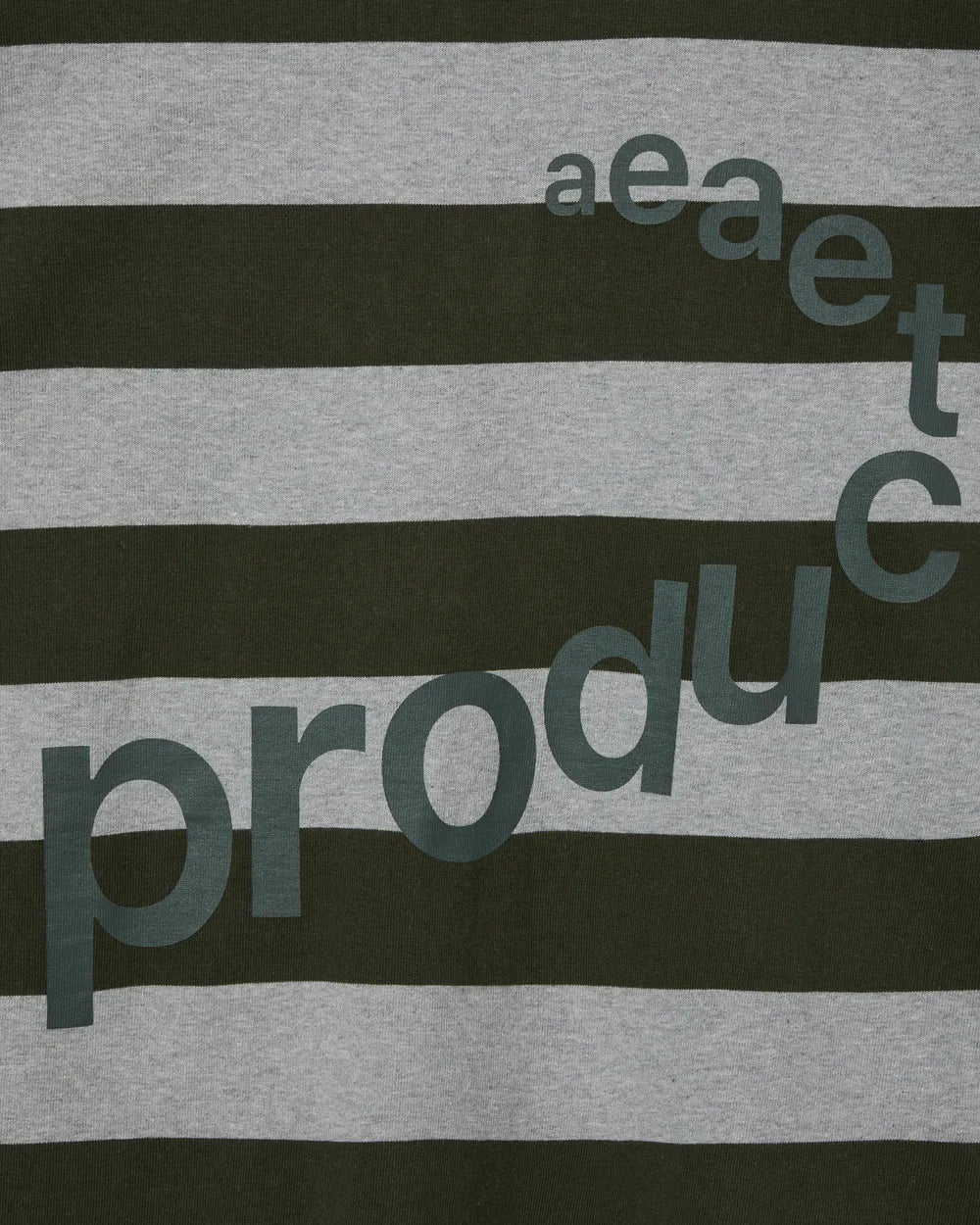 AEAE STRIPE RUGBY T-SHIRTS (KHAKI)