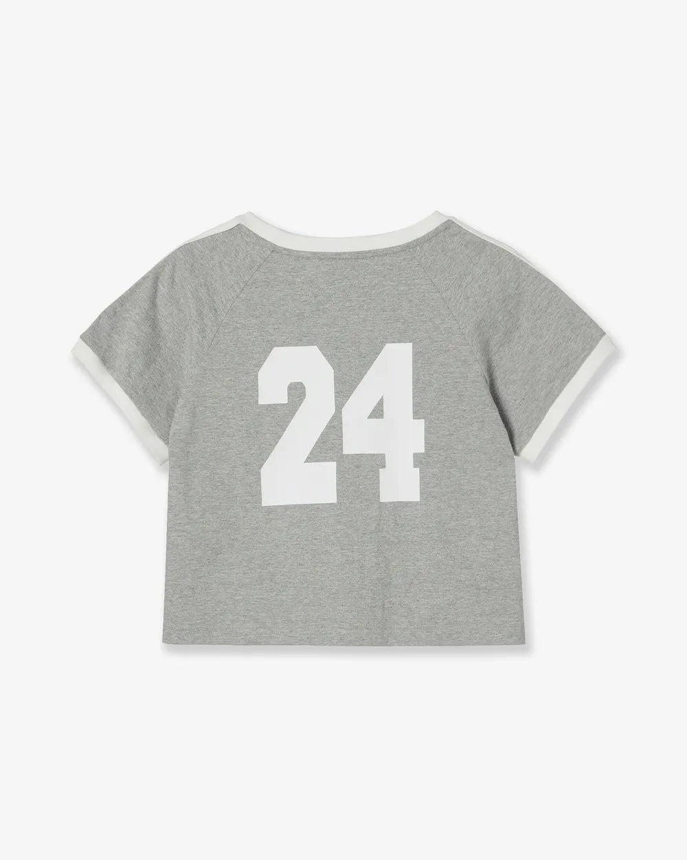 AEAE ATHLETE STRIPE HALF T-SHIRTS (GREY)