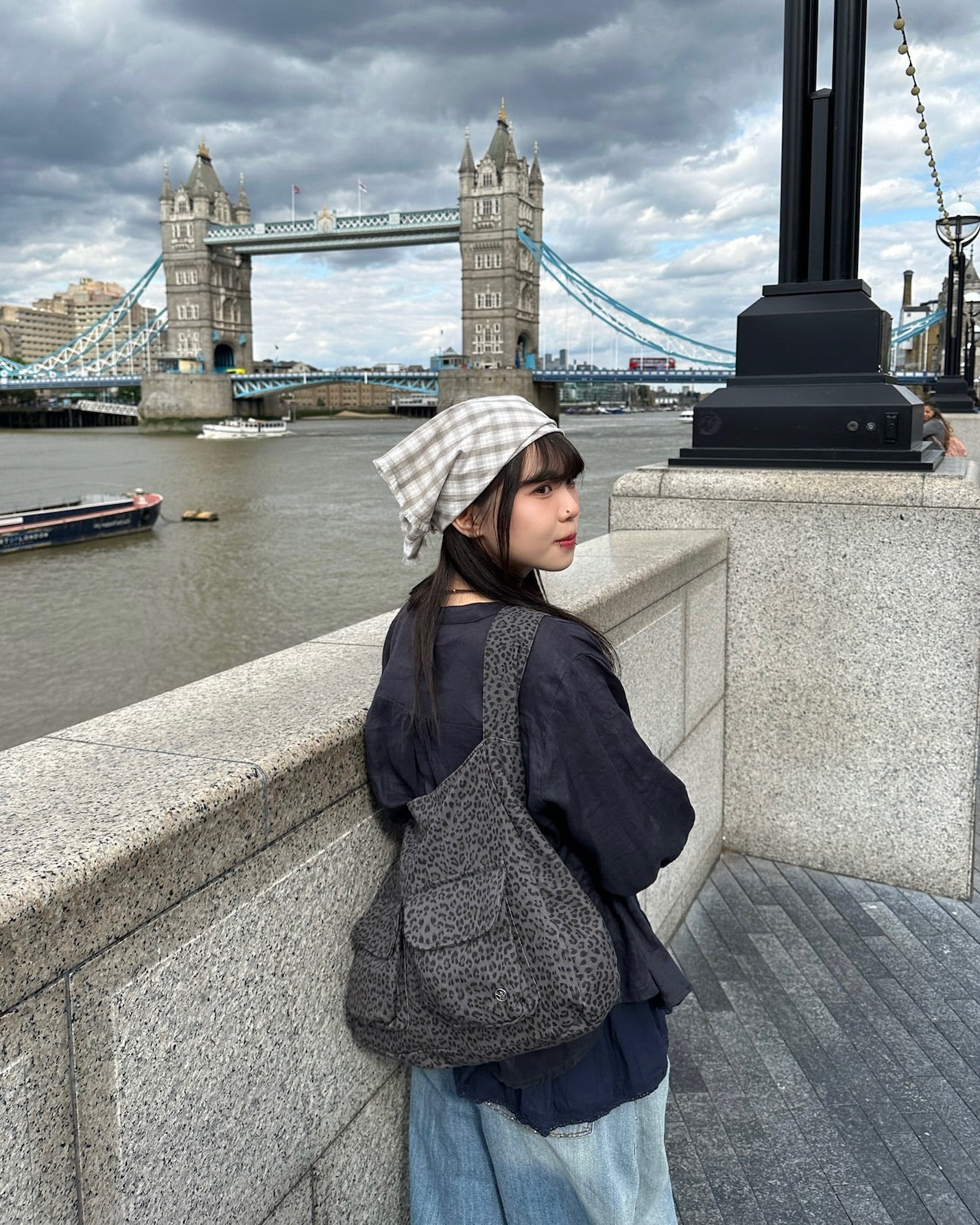 leopard shoulder bag