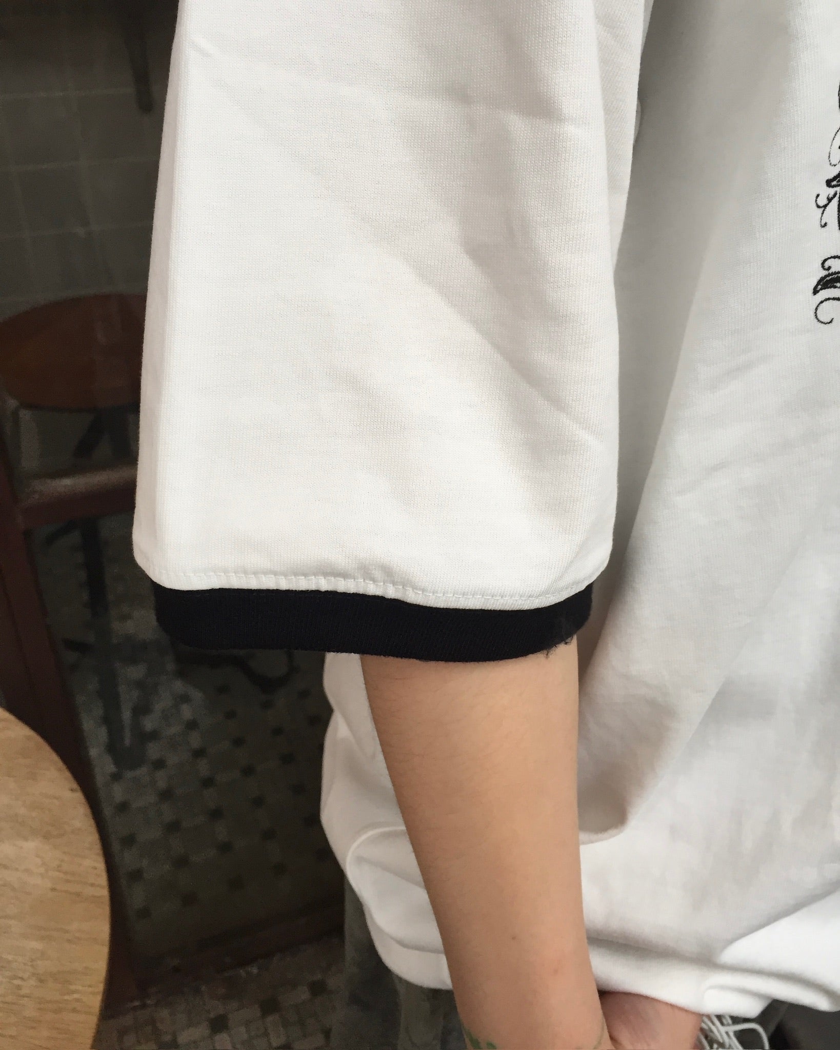 callsaul vintage ringer tee (white)