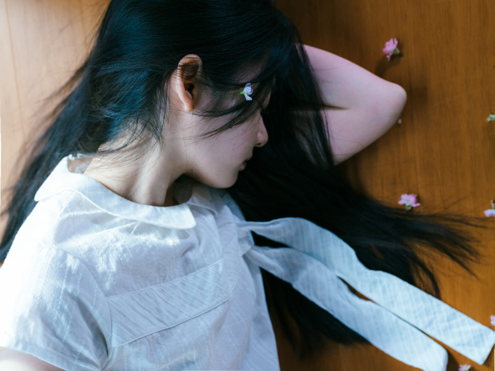 ✪【𝘱𝘳𝘦-𝘰𝘳𝘥𝘦𝘳】coyseio bow blouse (white)