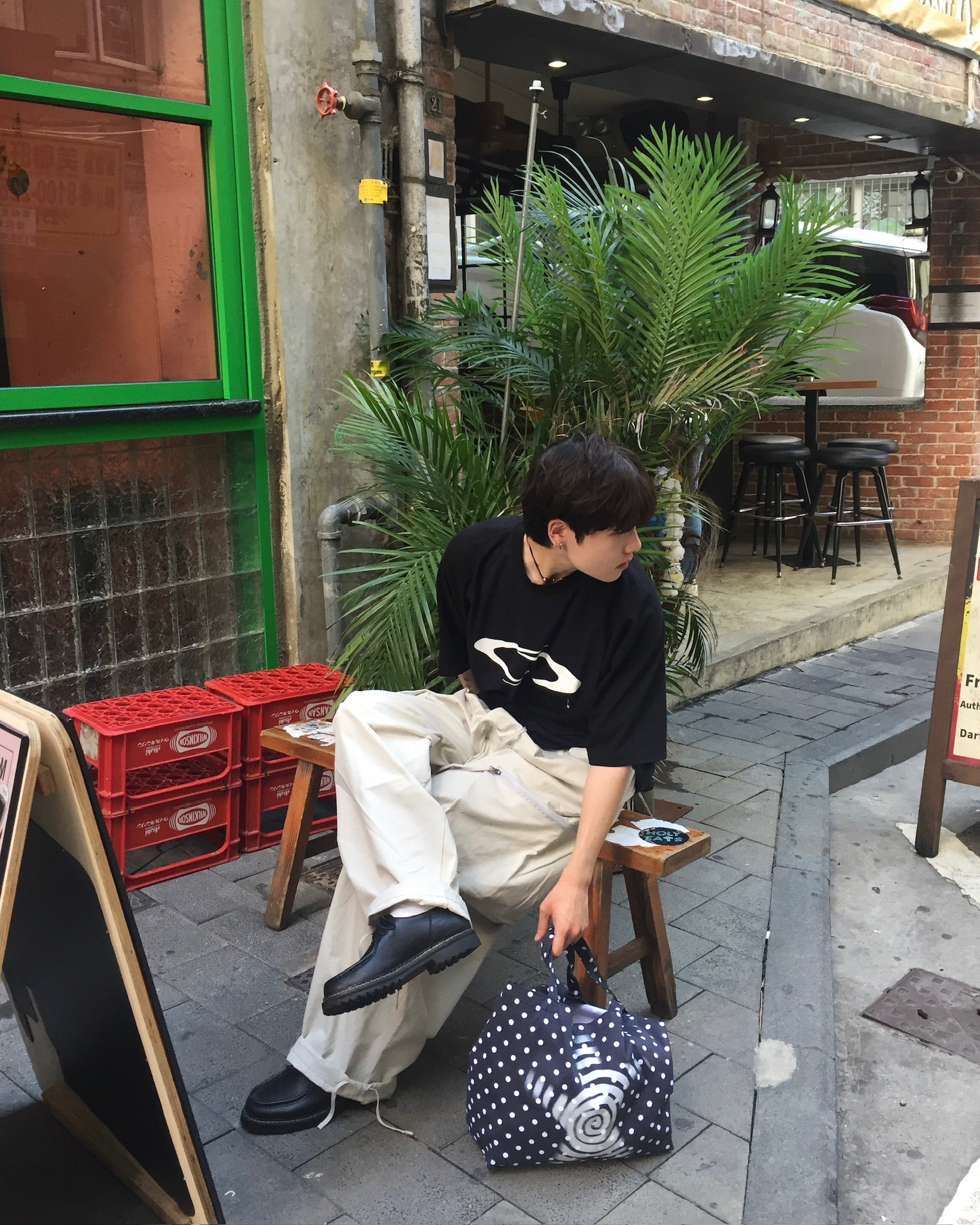 (in stock) zipper cargo balloon pants