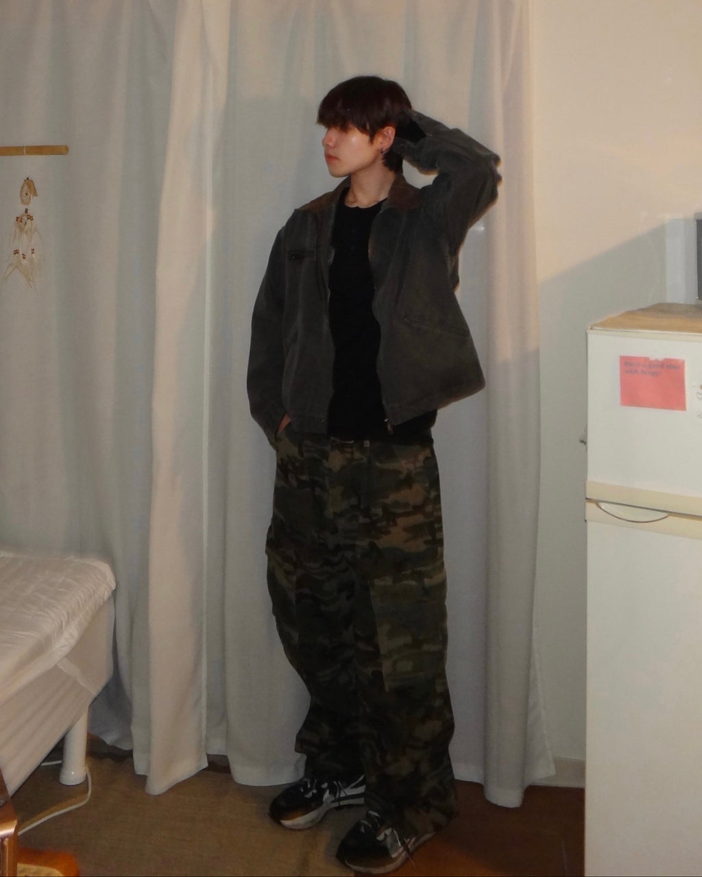 (in stock) camo work pants