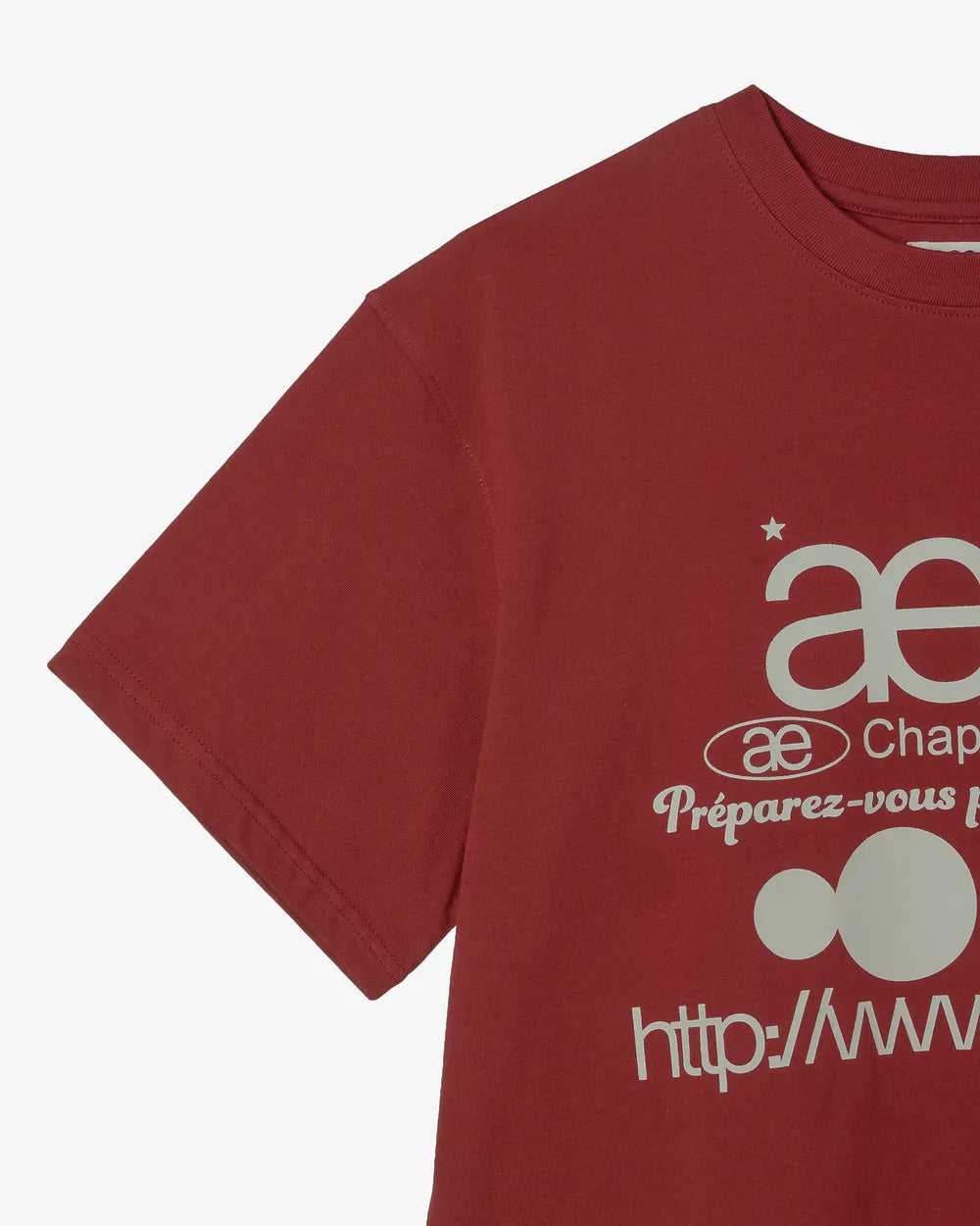 AEAE WEB LOGO T-SHIRTS (BURGUNDY)