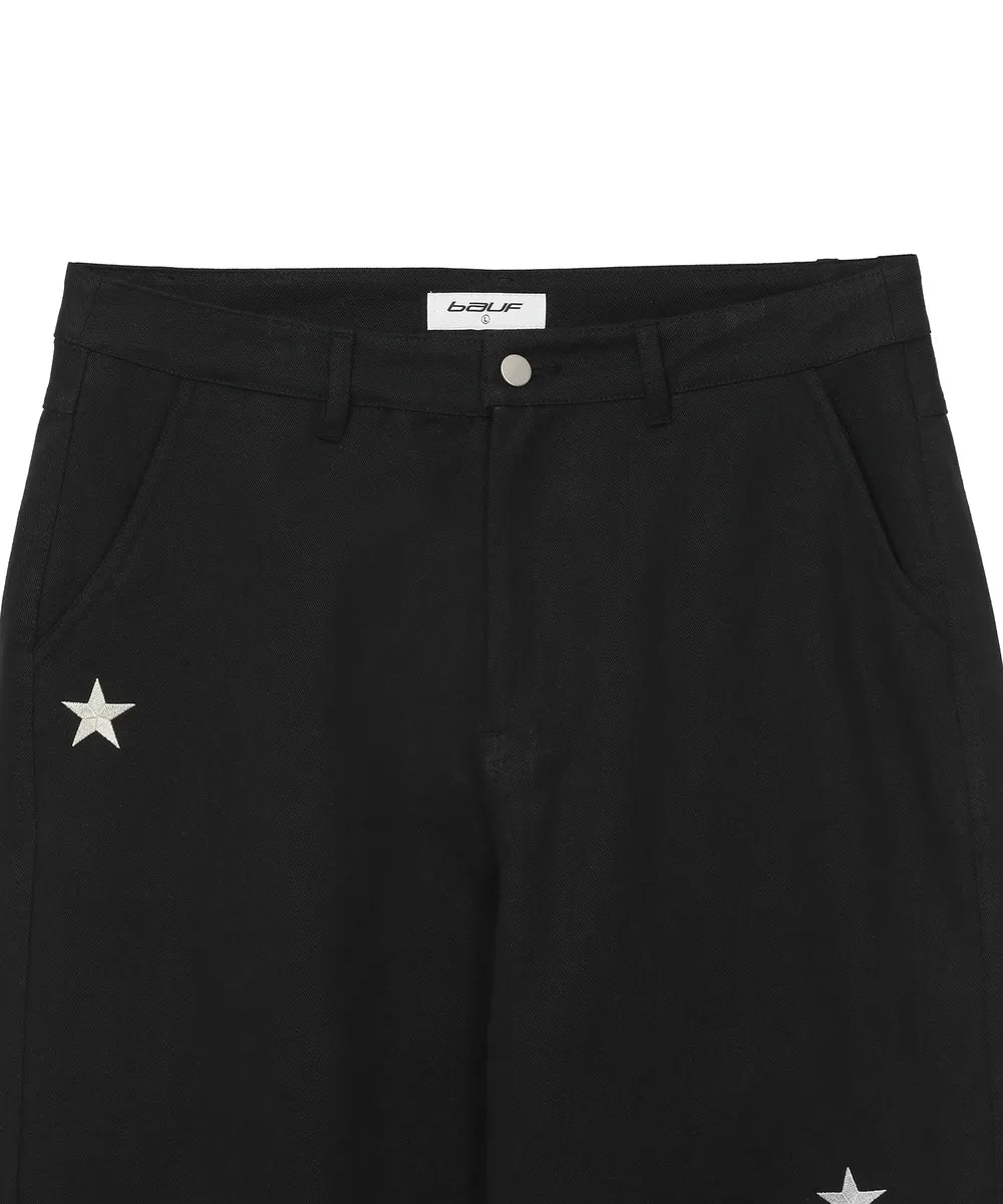 BAUF STAR SYMBOL PANTS (BLACK)