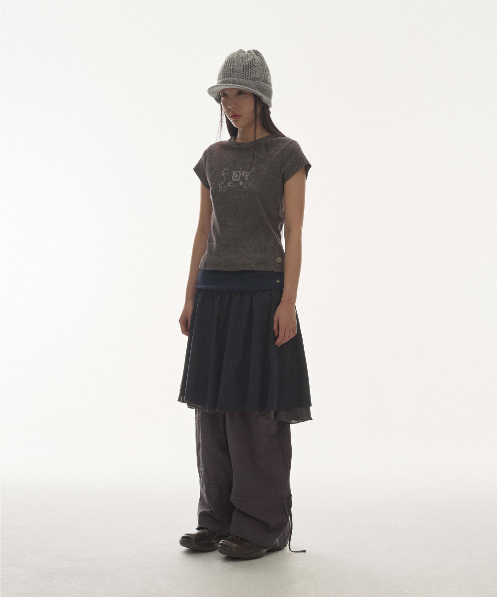 ✪【𝘱𝘳𝘦-𝘰𝘳𝘥𝘦𝘳】coyseio coy waffle t-shirt (2 color)