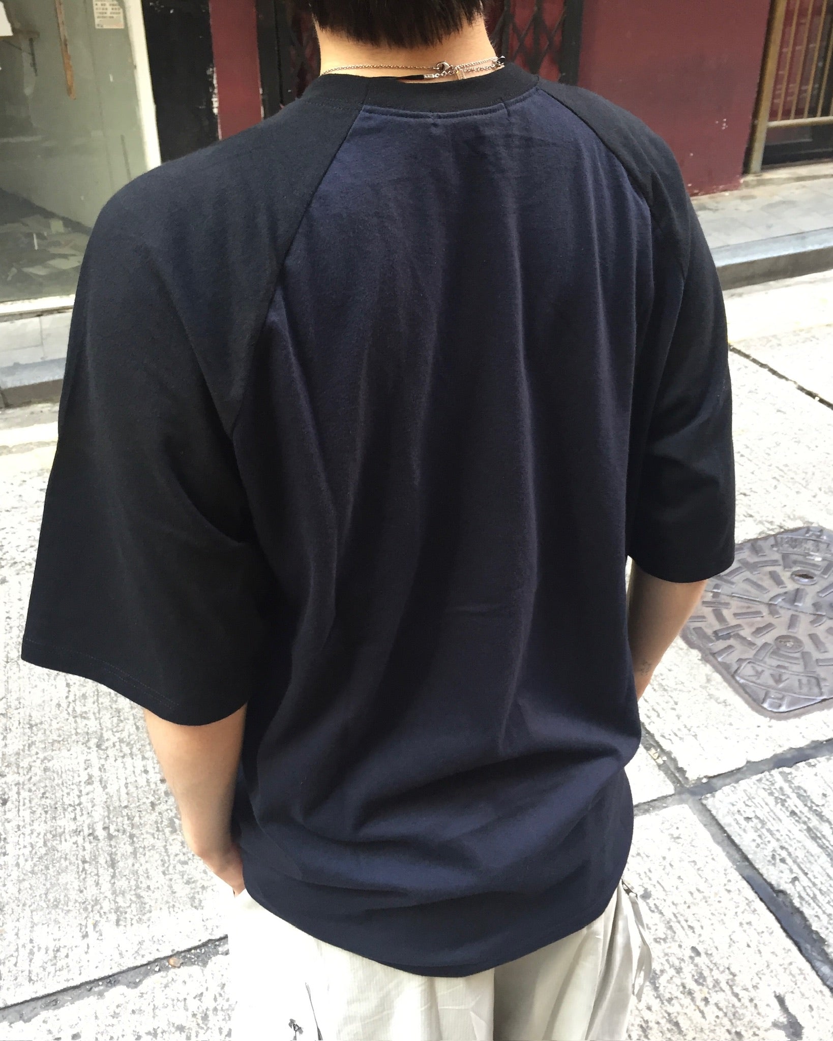 (in stock) storm raglan tee (navy)