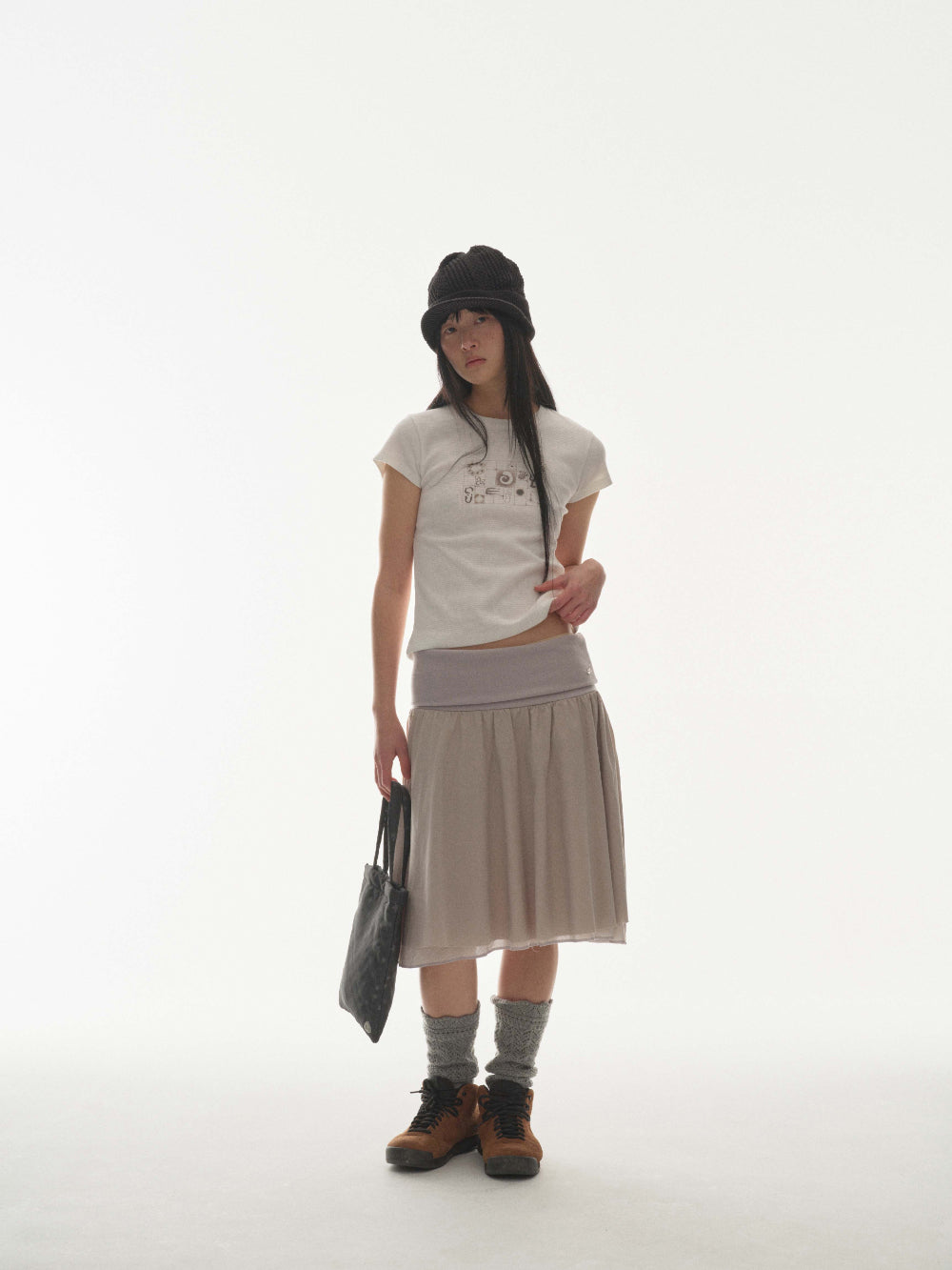 ✪【𝘱𝘳𝘦-𝘰𝘳𝘥𝘦𝘳】coyseio coy waffle t-shirt (2 color)