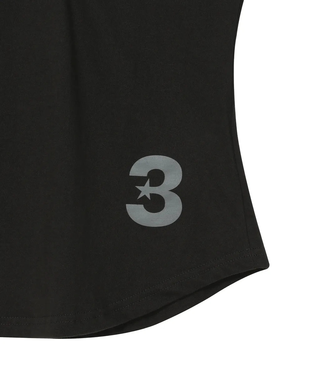 BAUF 3 BUTTON ANGEL SLIM FIT T-SHIRT (CHARCOAL)
