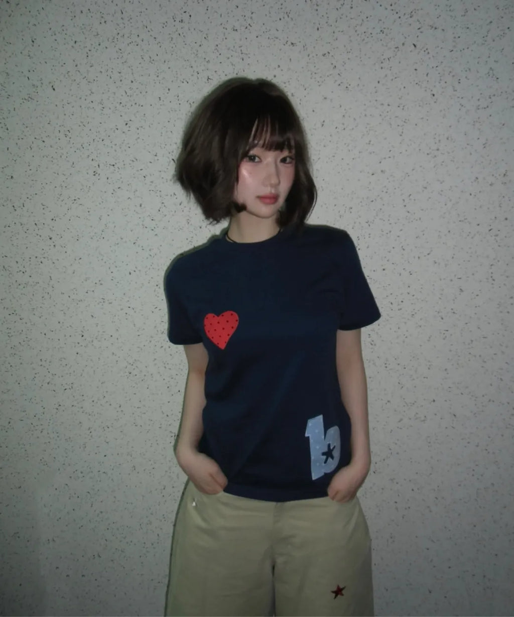 BAUF ANGEL WING SLIM FIT T-SHIRT (NAVY)