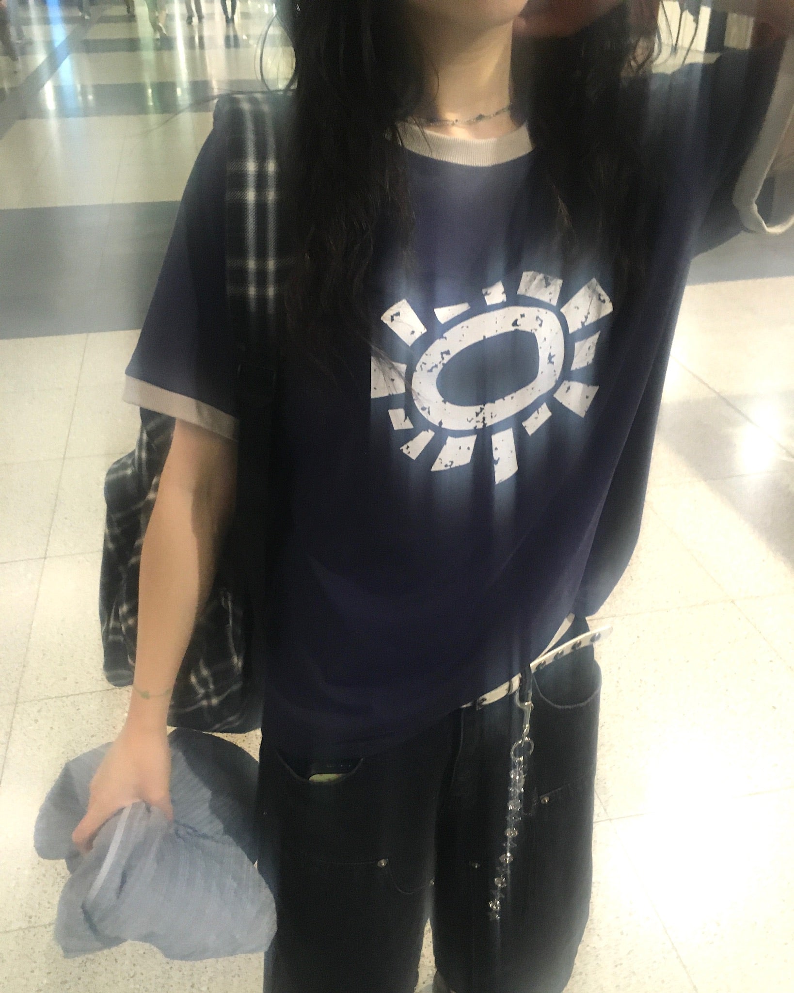 sun ringer tee (navy)